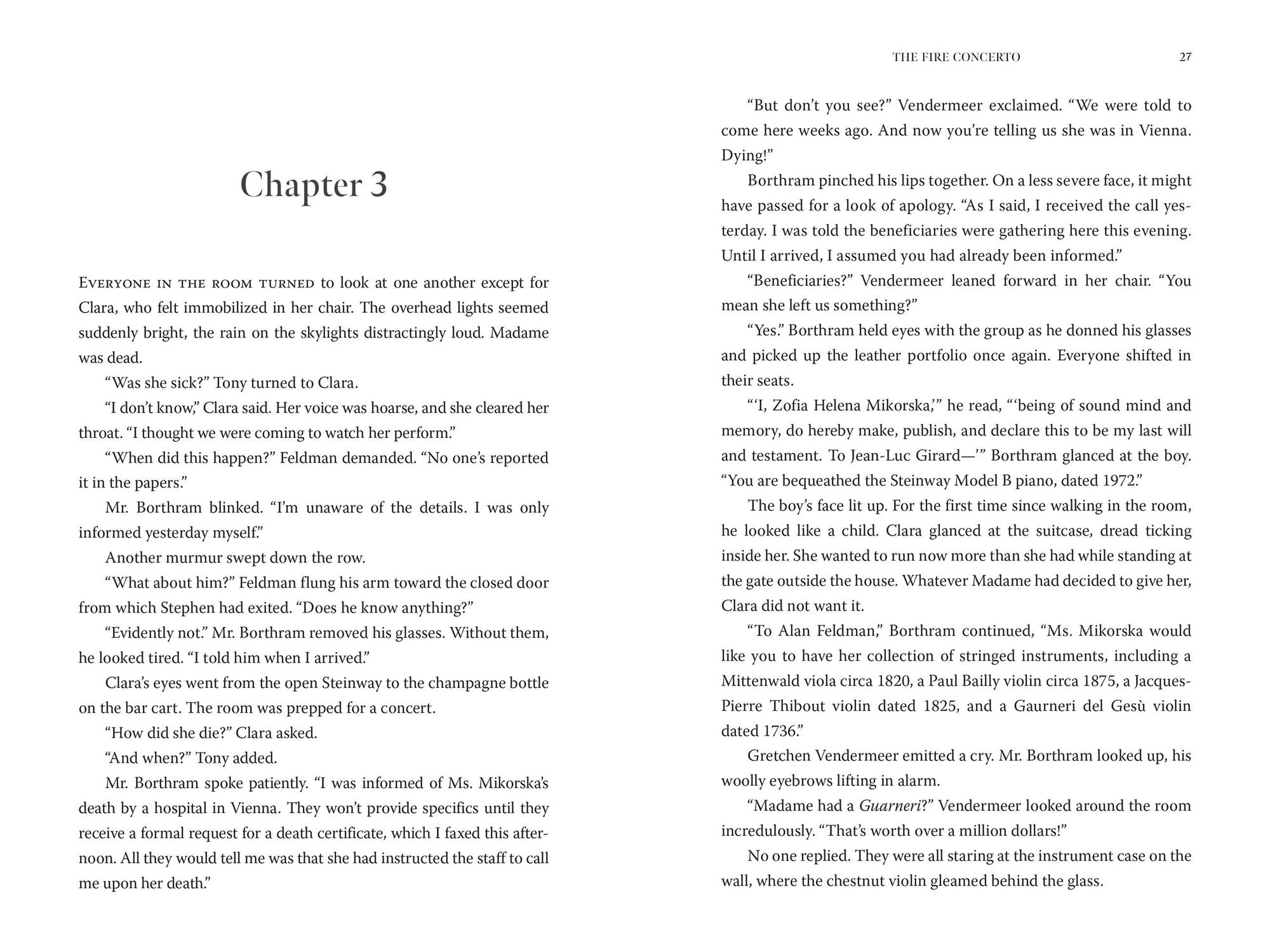 The Fire Concerto: A Novel