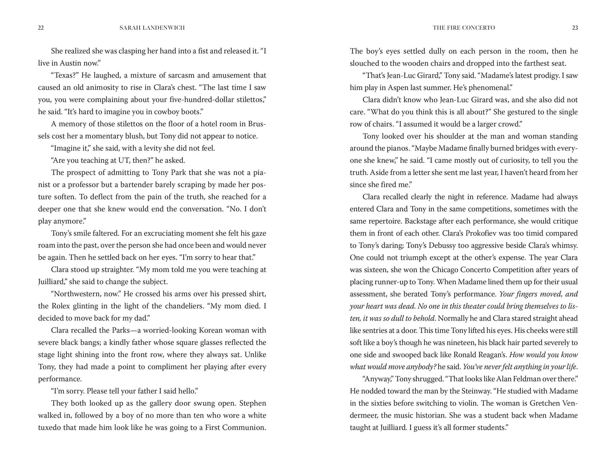 The Fire Concerto: A Novel