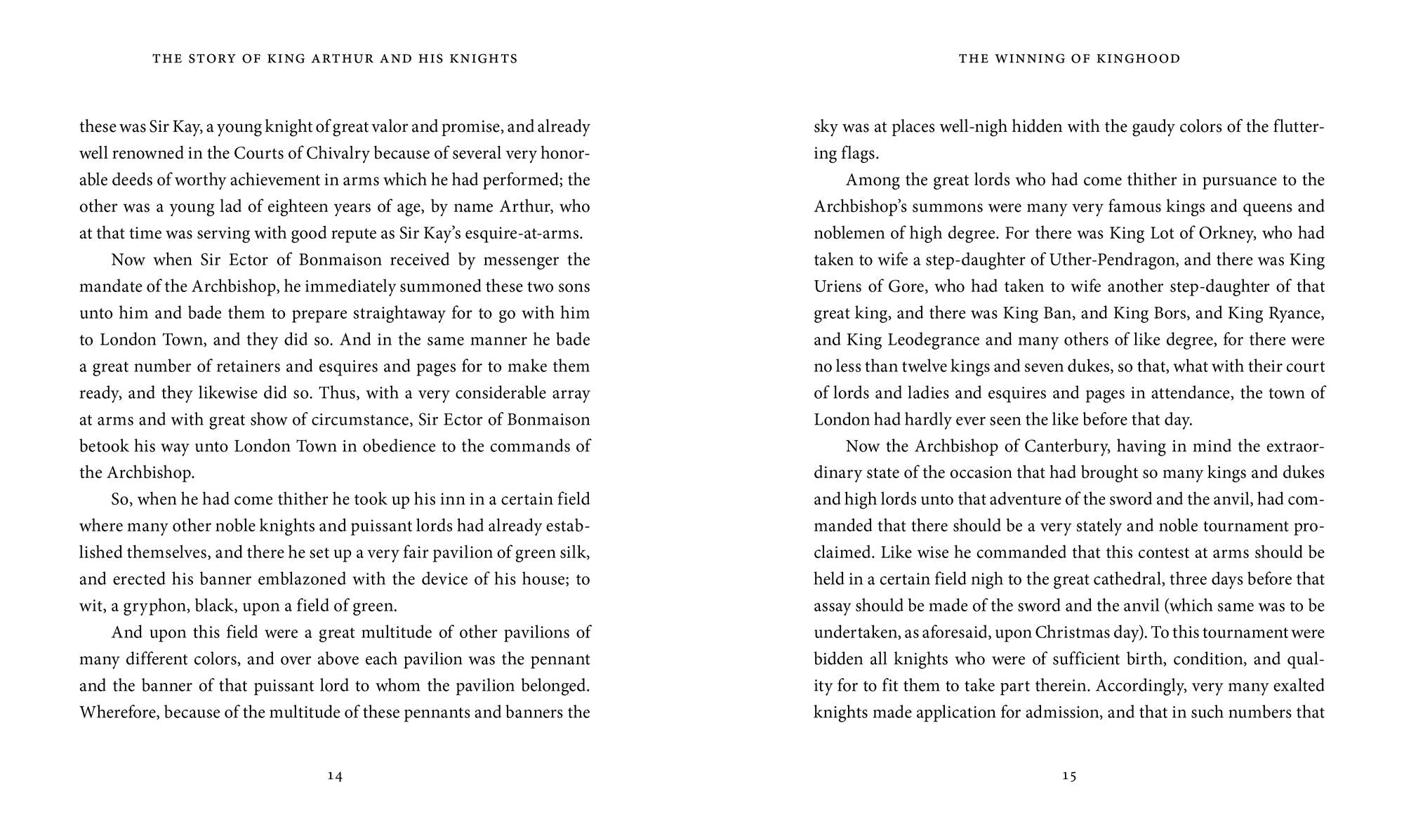 The Story of King Arthur and His Knights