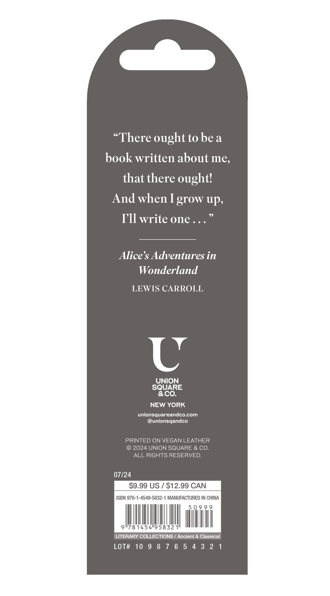 Alice's Adventures in Wonderland Deluxe Bookmark