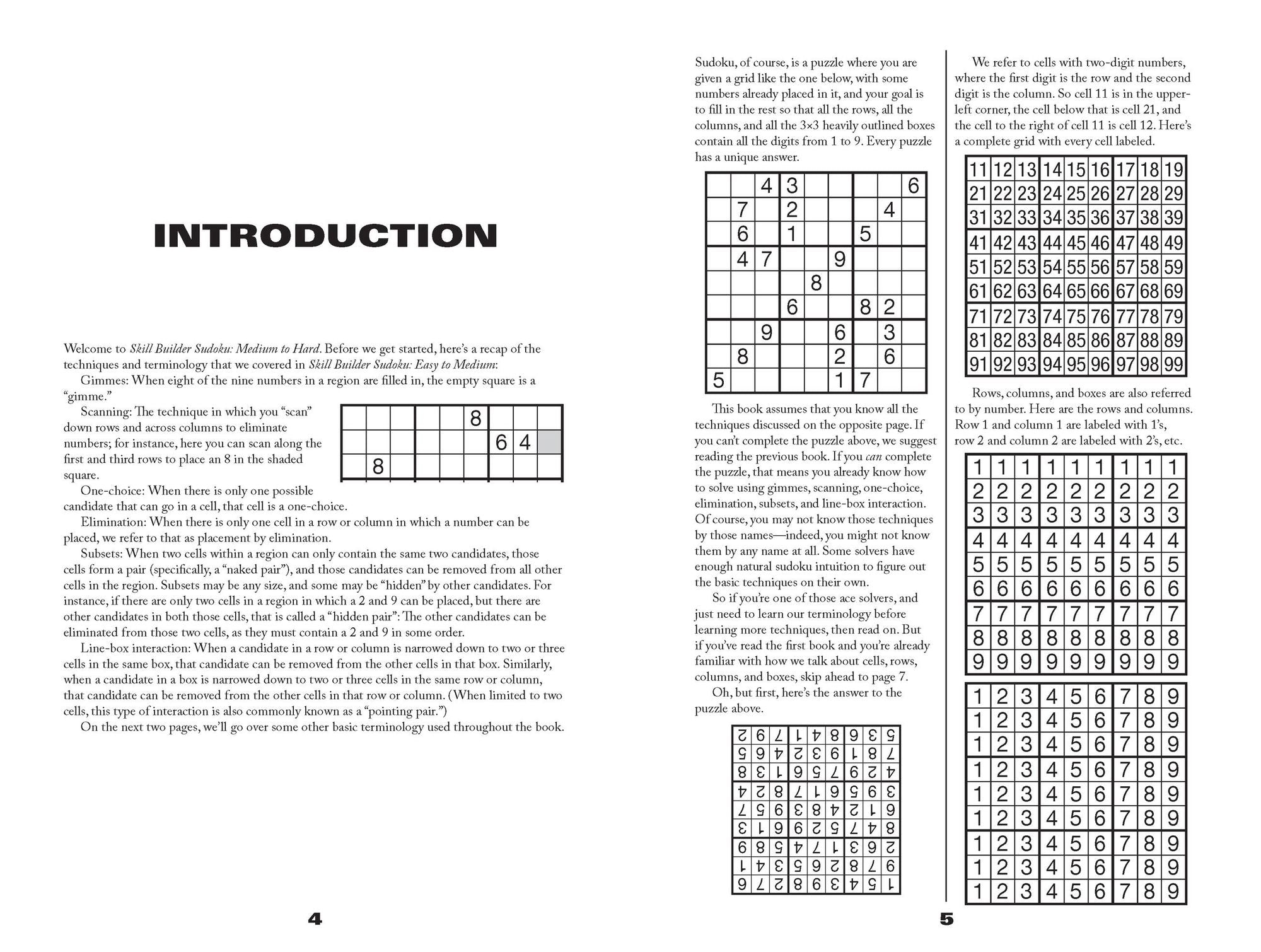 Skill Builder Sudoku: Medium to Hard