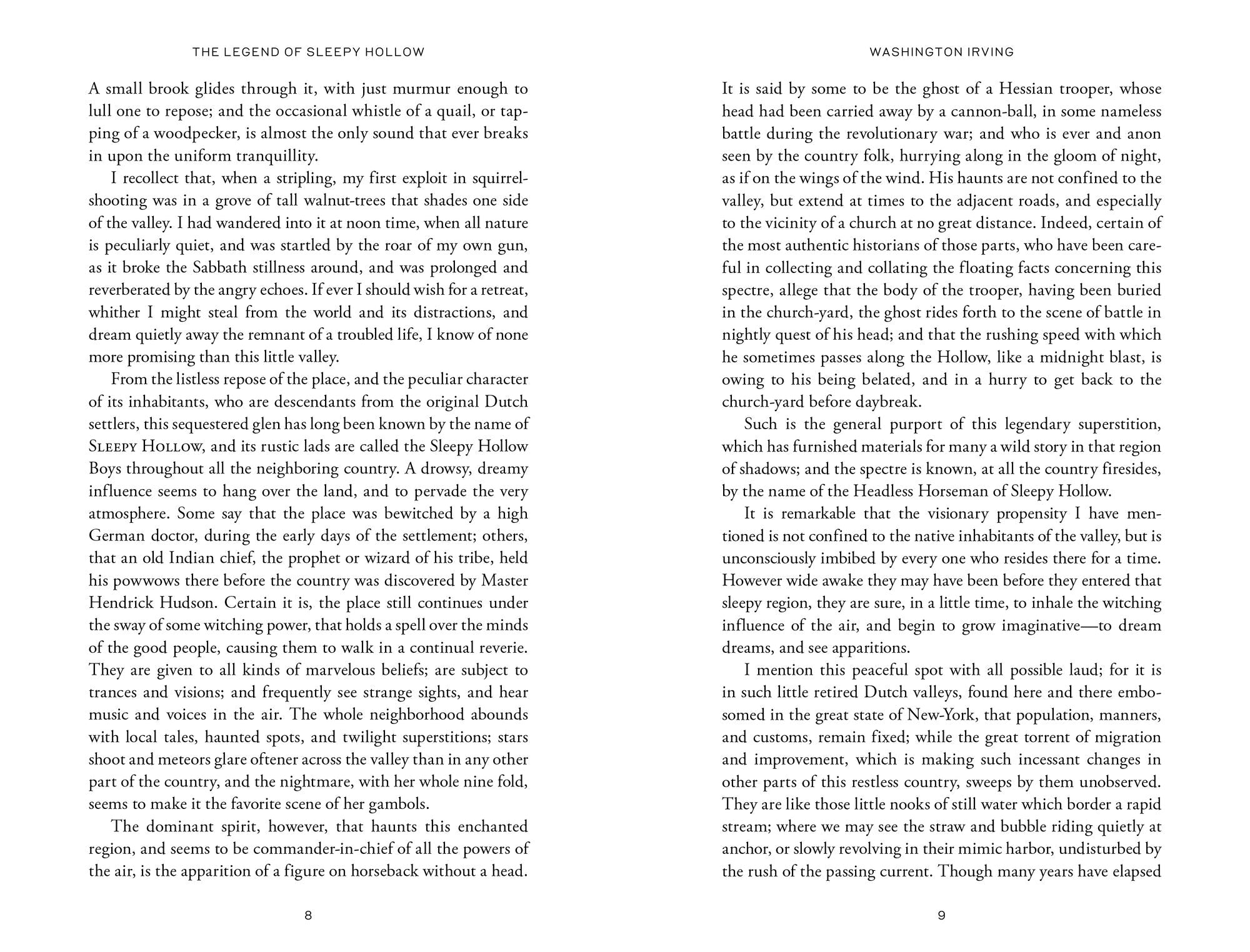 The Legend of Sleepy Hollow & Other Stories