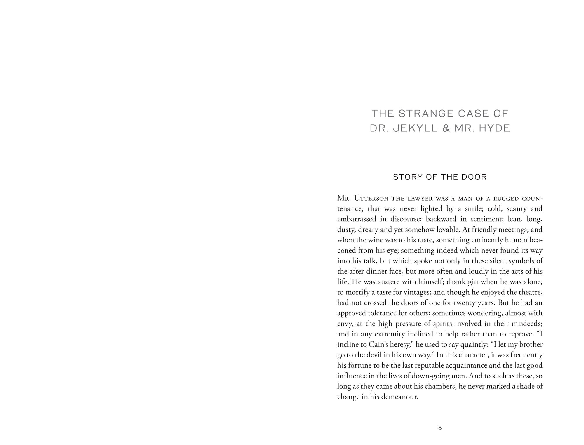 The Strange Case of Dr. Jekyll & Mr. Hyde & Other Stories