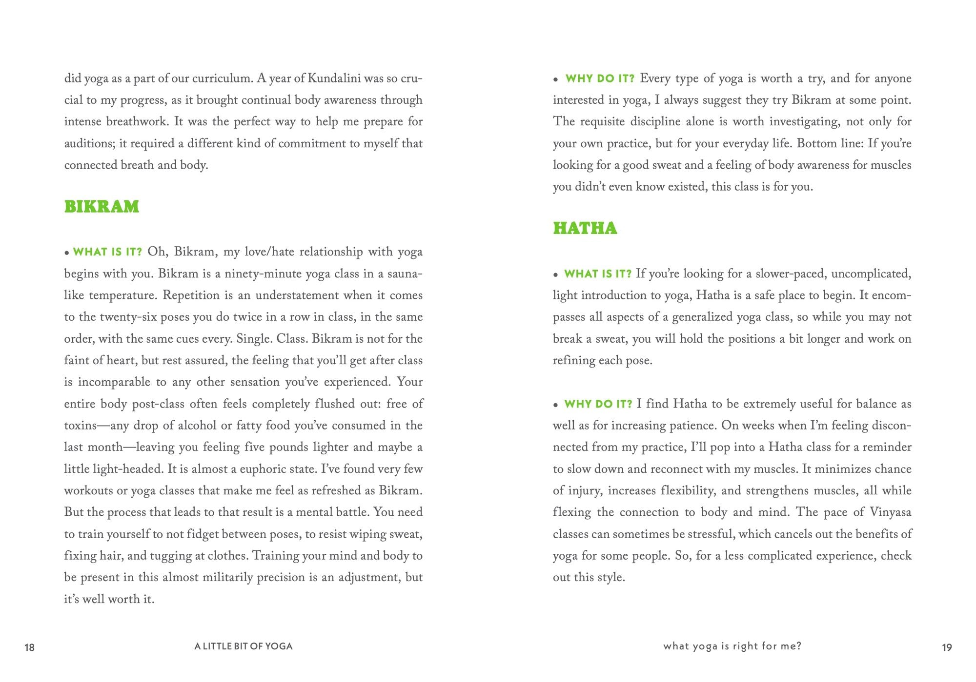 A Little Bit of Yoga: An Introduction to Postures & Practice