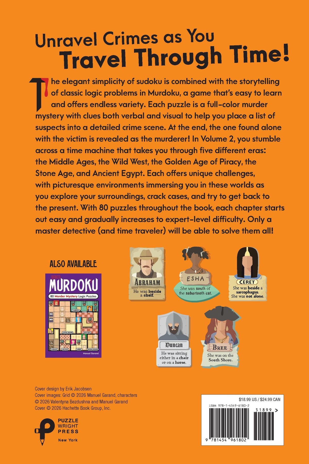 Murdoku Volume 2: Back in Time: 80 Murder Mystery Logic Puzzles