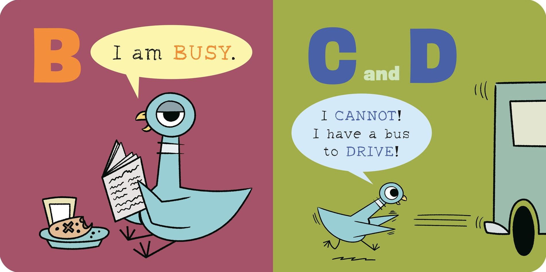 The Pigeon WON'T Say the ABCs!