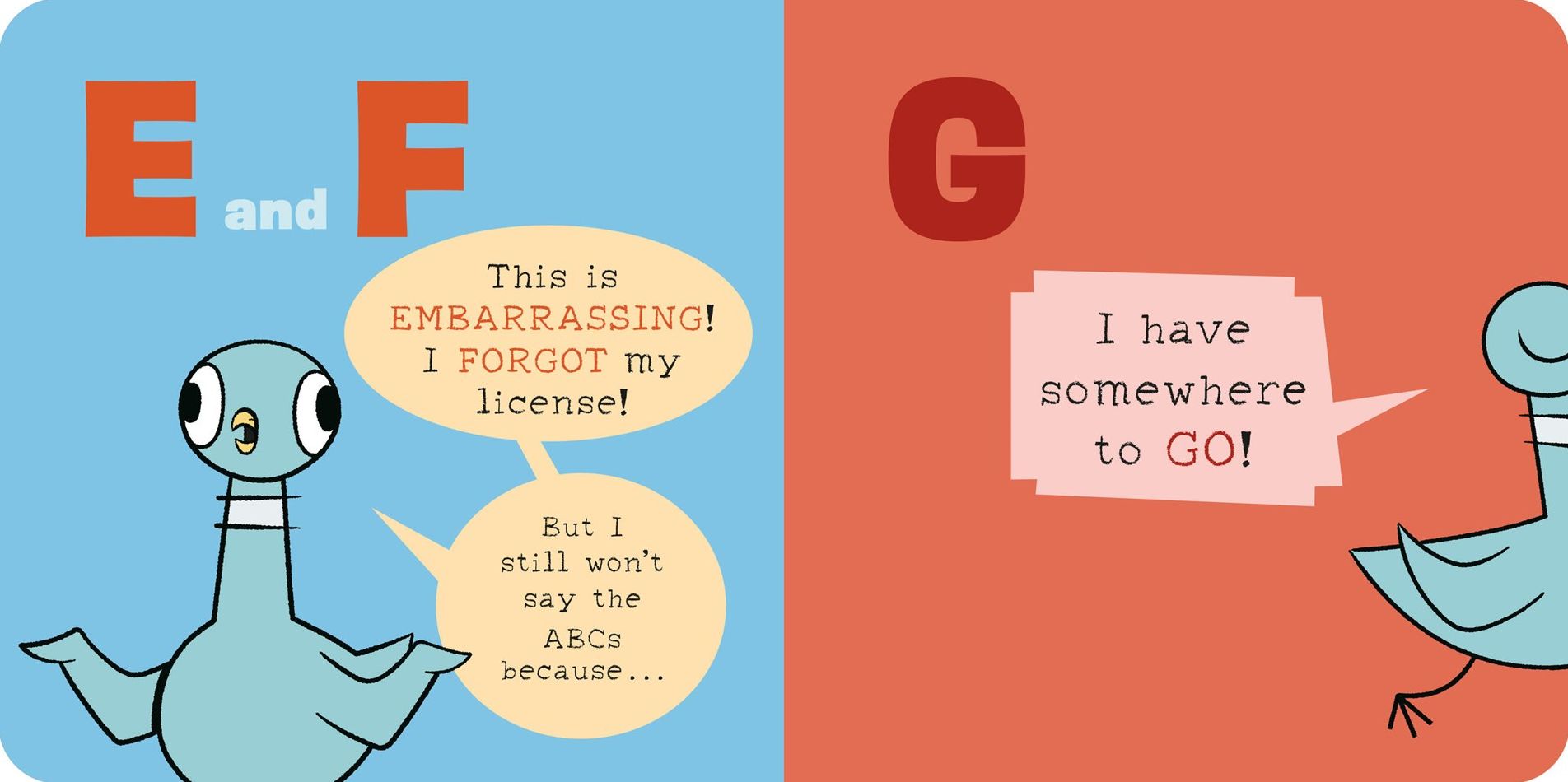 The Pigeon WON'T Say the ABCs!