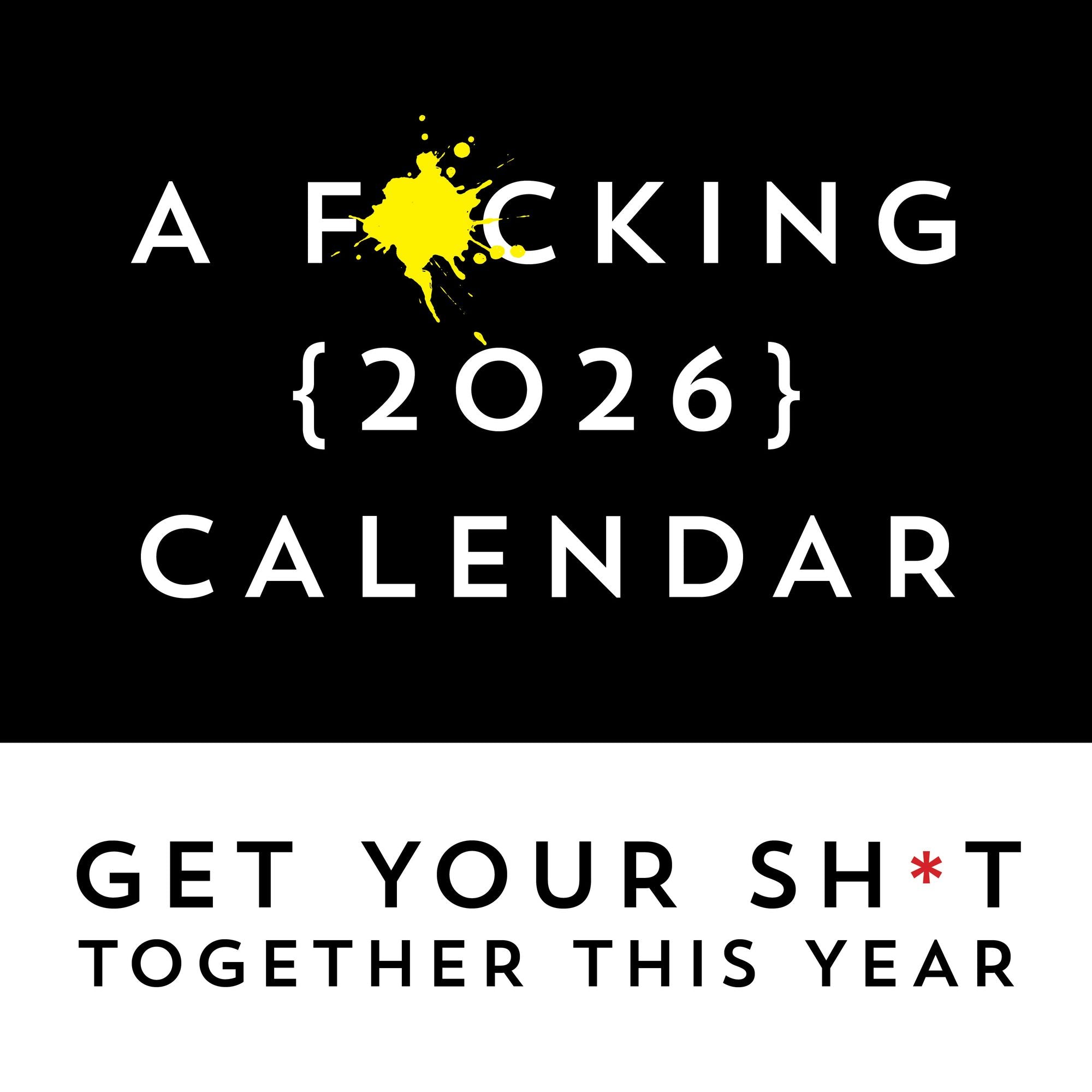 2026 F*cking Wall Calendar