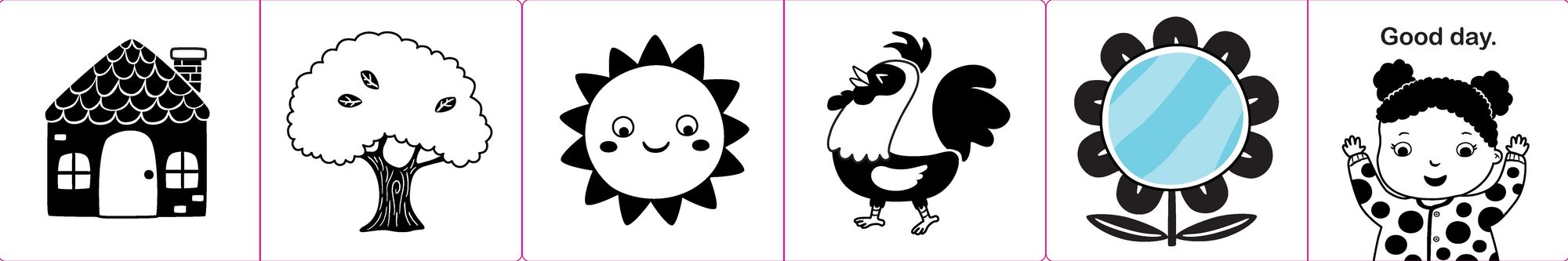 Hello Night, Hello Day: A High-Contrast Book for TummyTime