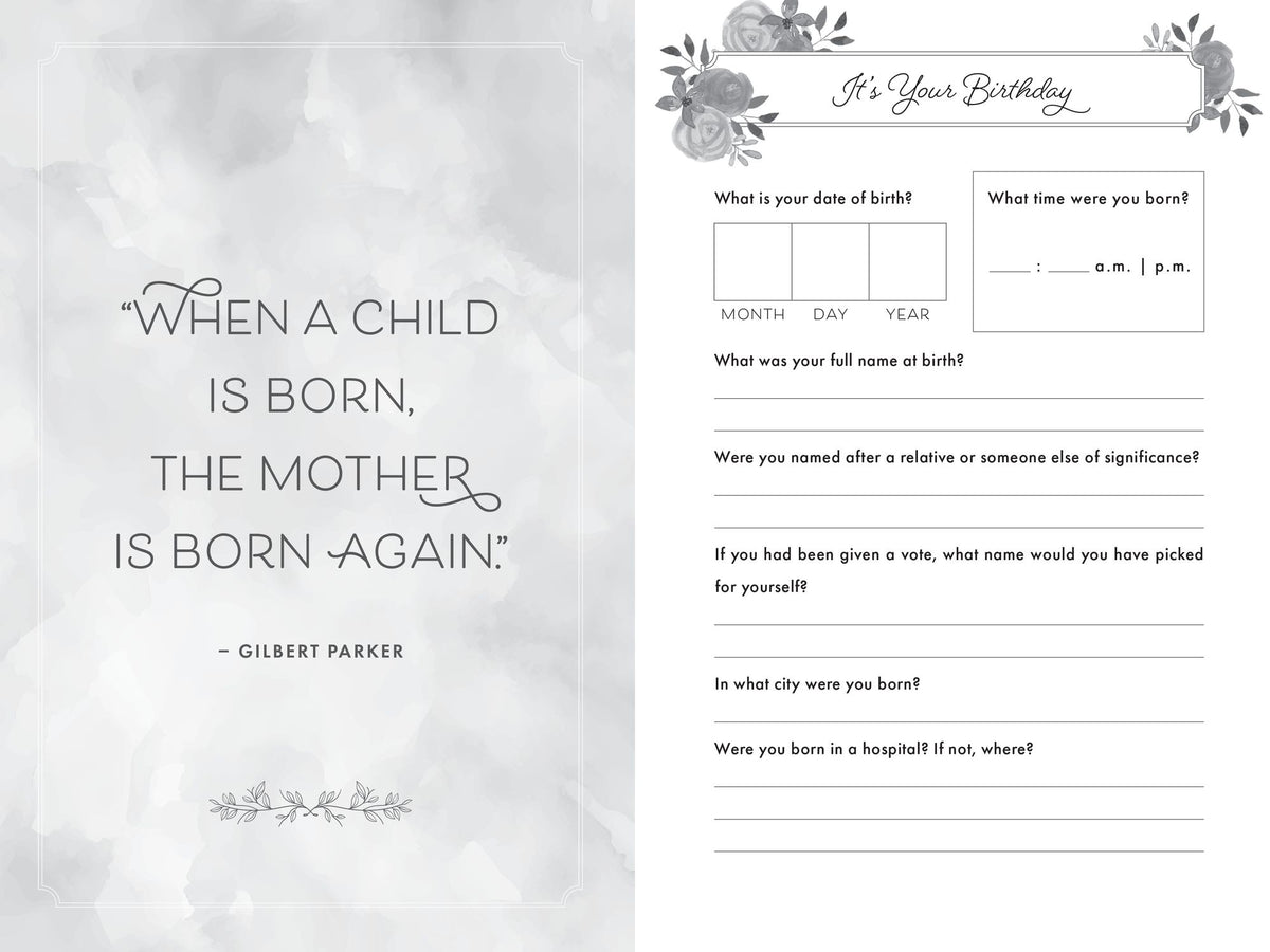 Mom, I Want to Hear Your Story (Expanded Edition): A Mother's Guided Journal to Share Her Life & Her Love