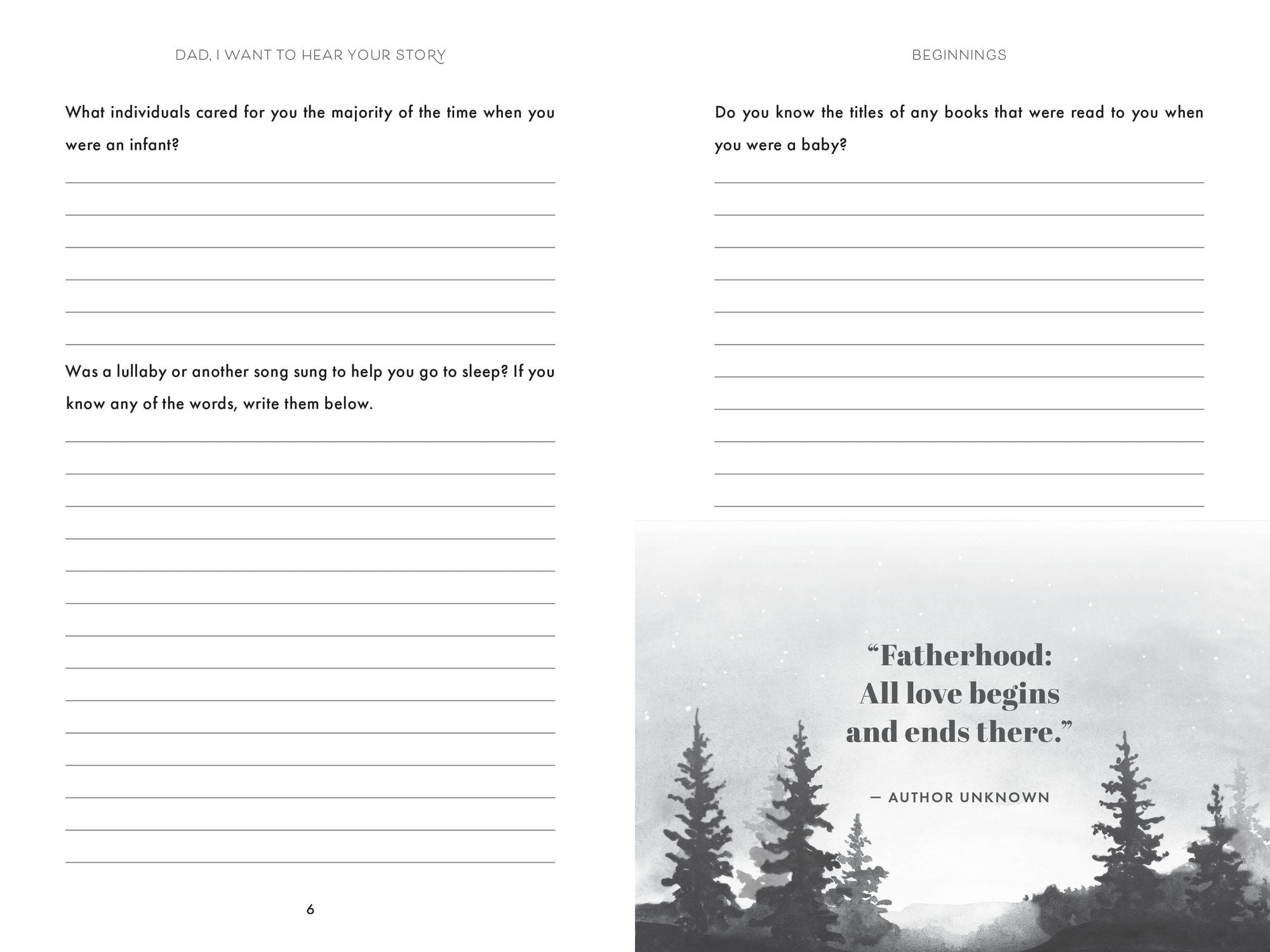 Dad, I Want to Hear Your Story (Expanded Edition): A Father's Guided Journal to Share His Life & His Love