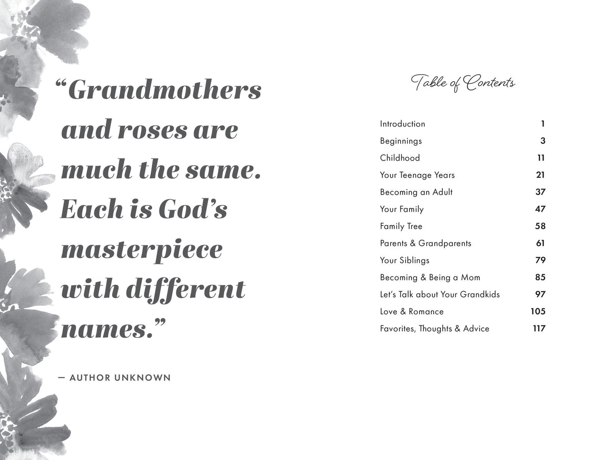 Grandmother, I Want to Hear Your Story (Expanded Edition): A Grandmother's Guided Journal to Share Her Life & Her Love