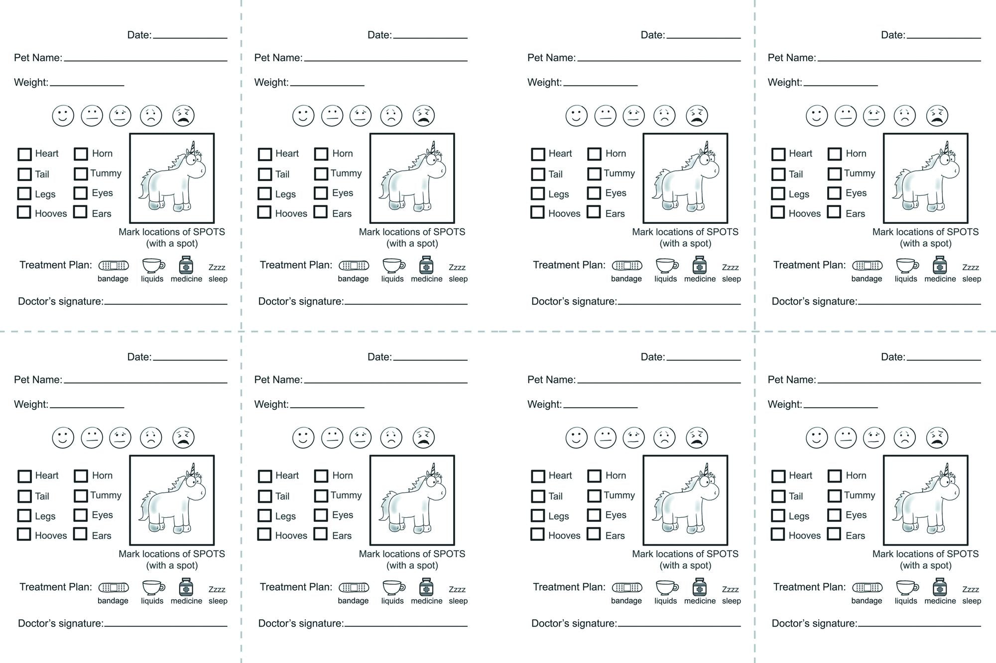 Unicorn Spots: Pet Clinic Activity Book