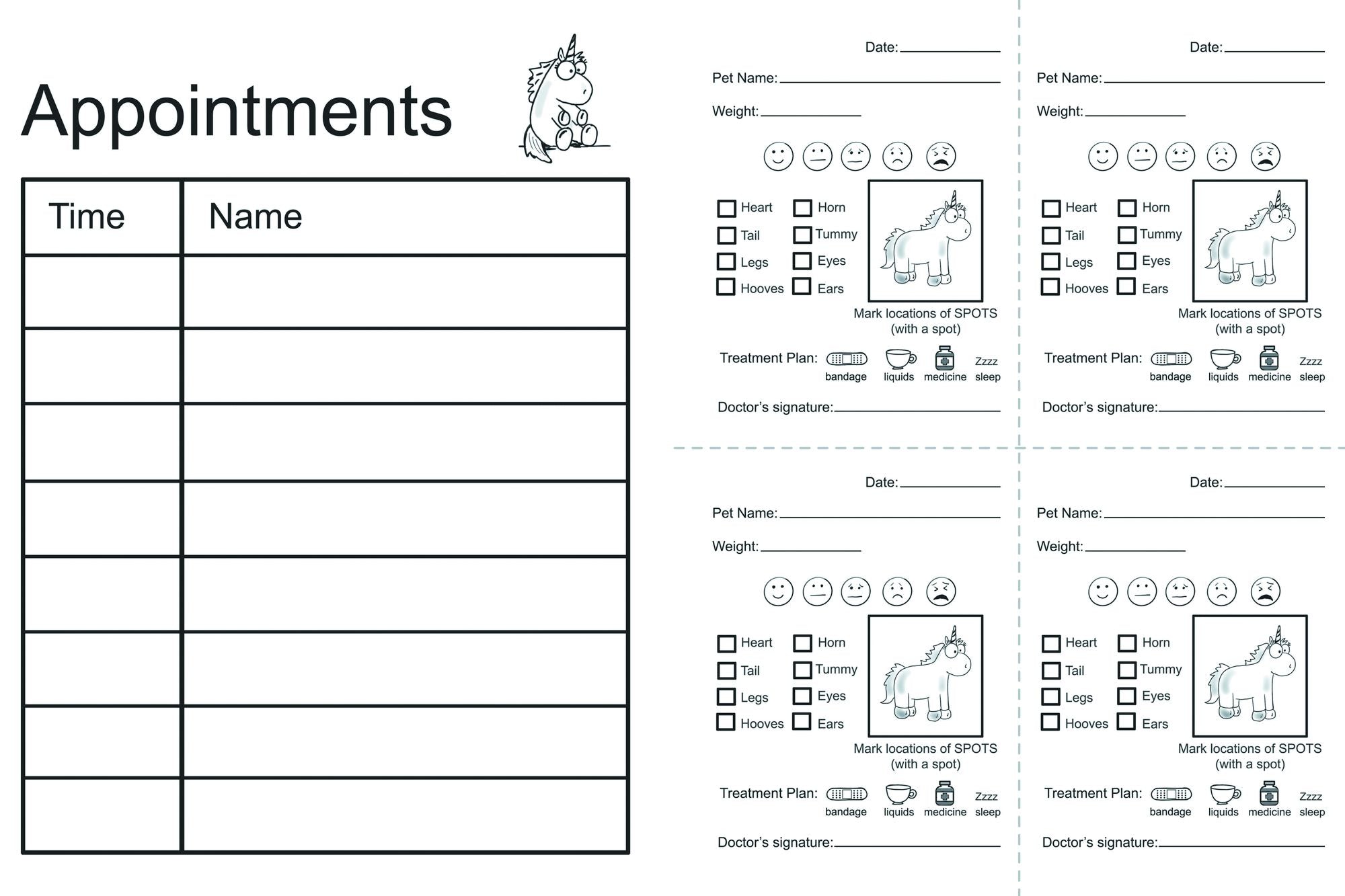 Unicorn Spots: Pet Clinic Activity Book