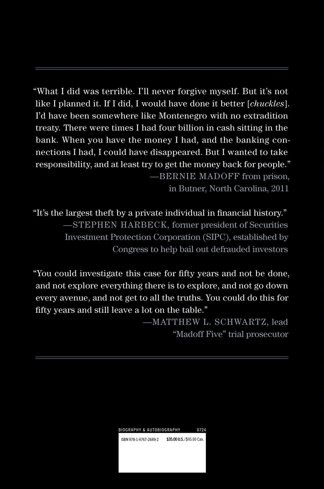 Madoff: The Final Word