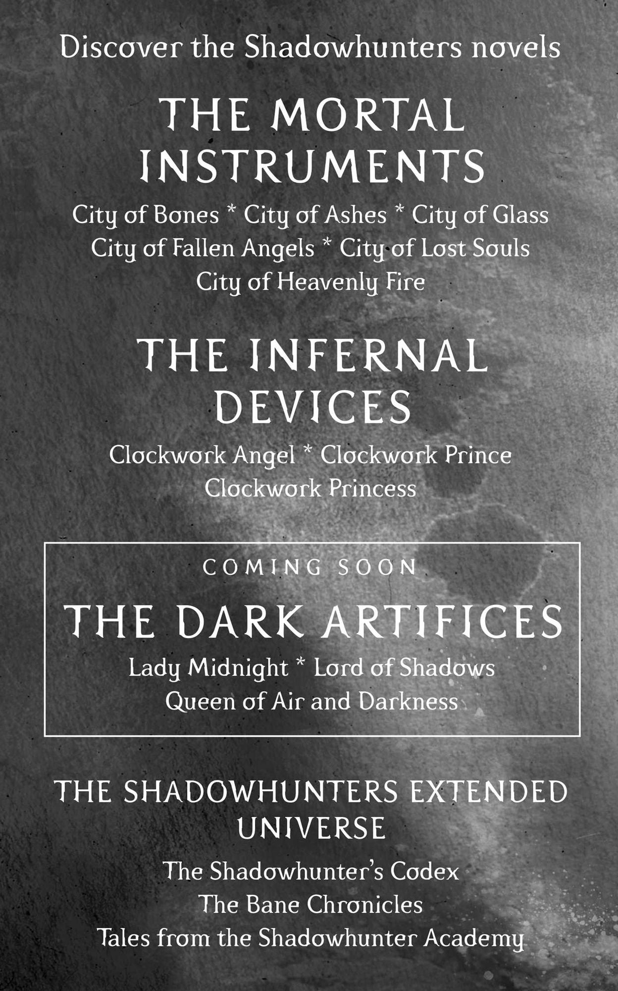 City of Bones (The Mortal Instruments Series #1)