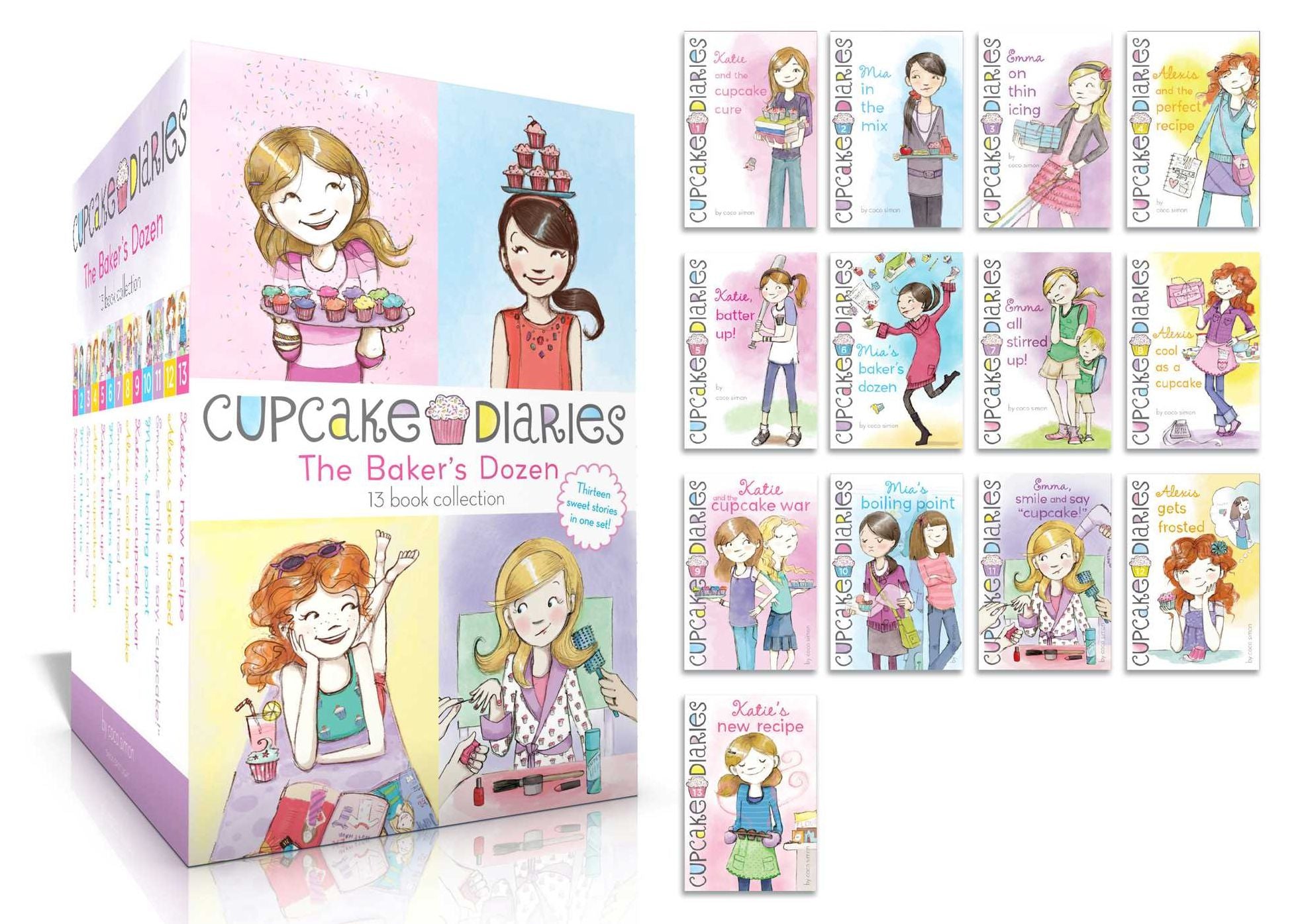 The Baker's Dozen Collection (Boxed Set): Katie and the Cupcake Cure; Mia in the Mix; Emma on Thin Icing; Alexis and the Perfect Recipe; Katie, Batter Up!; Mia's Baker's Dozen; Emma All Stirred Up!; Alexis Cool as a Cupcake; Katie and the Cupcake War; Mia