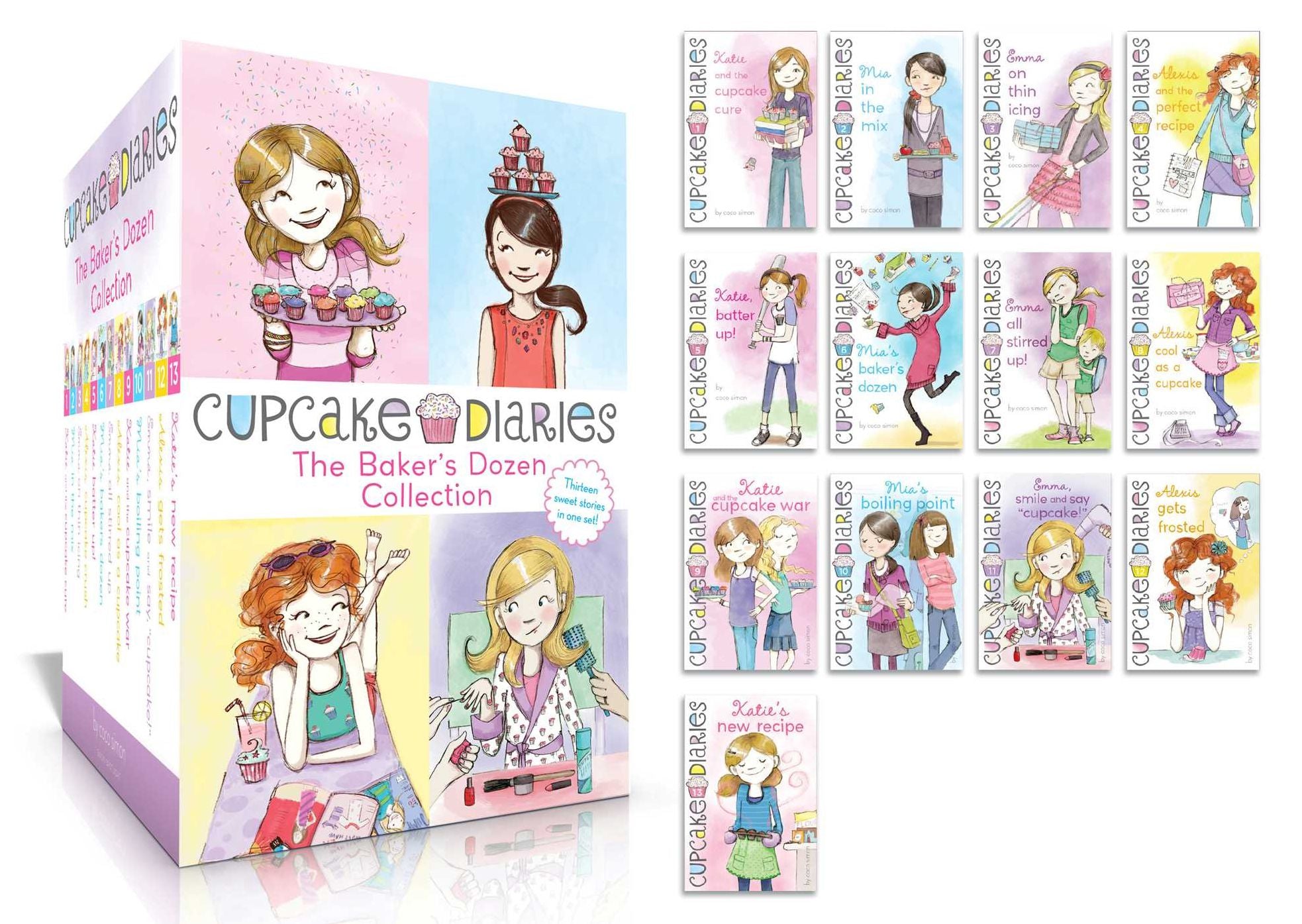 The Baker's Dozen Collection (Boxed Set): Katie and the Cupcake Cure; Mia in the Mix; Emma on Thin Icing; Alexis and the Perfect Recipe; Katie, Batter Up!; Mia's Baker's Dozen; Emma All Stirred Up!; Alexis Cool as a Cupcake; Katie and the Cupcake War; Mia