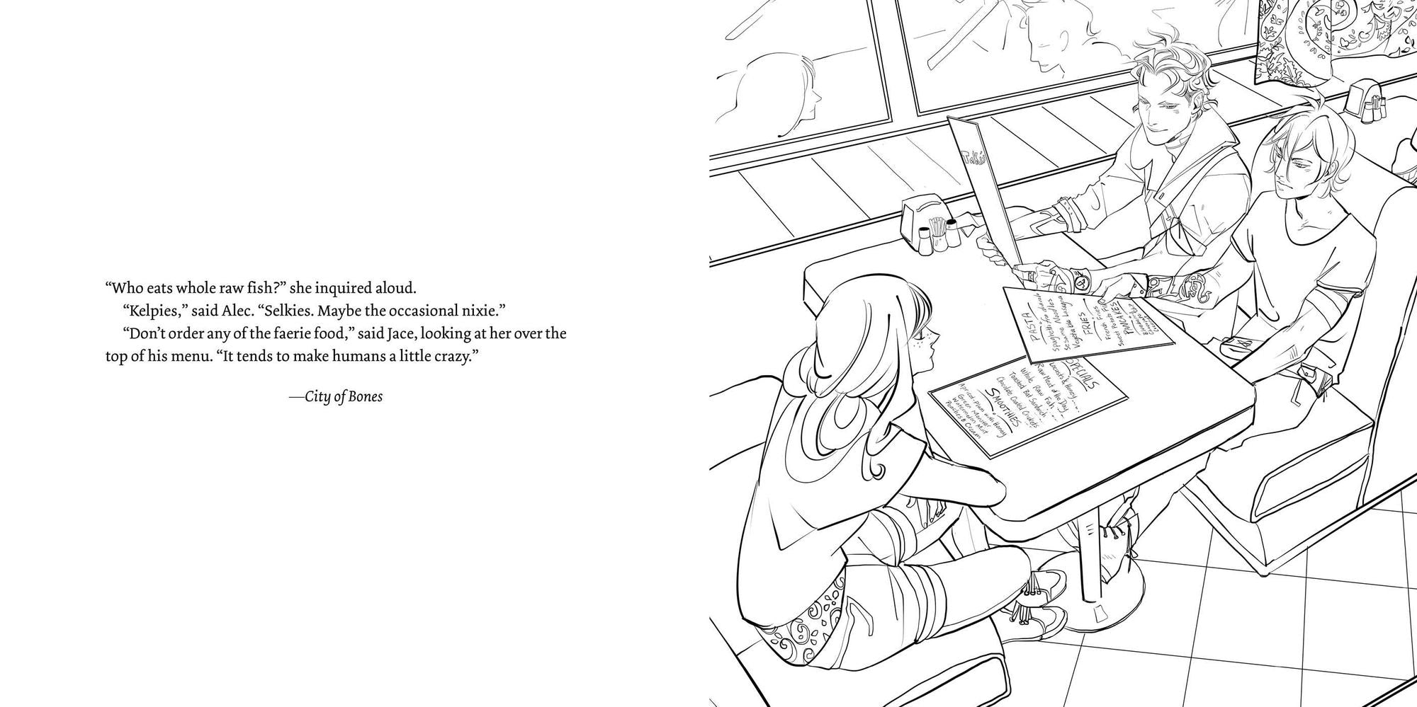 The Official Mortal Instruments Coloring Book
