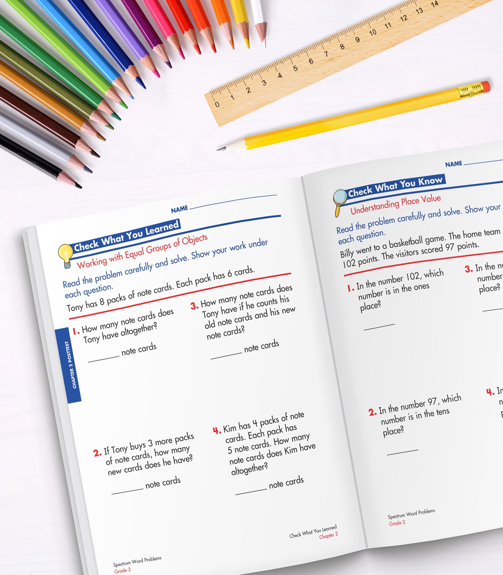 Spectrum Word Problems, Grade 2