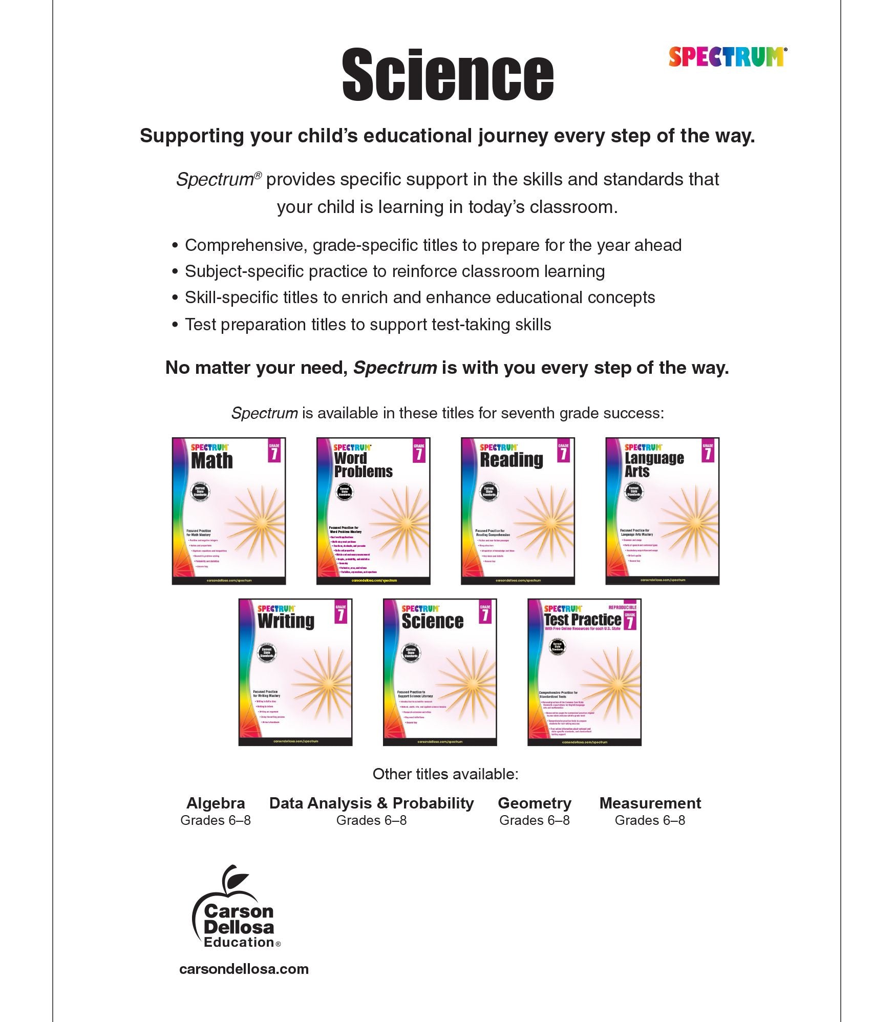 Spectrum Science, Grade 7