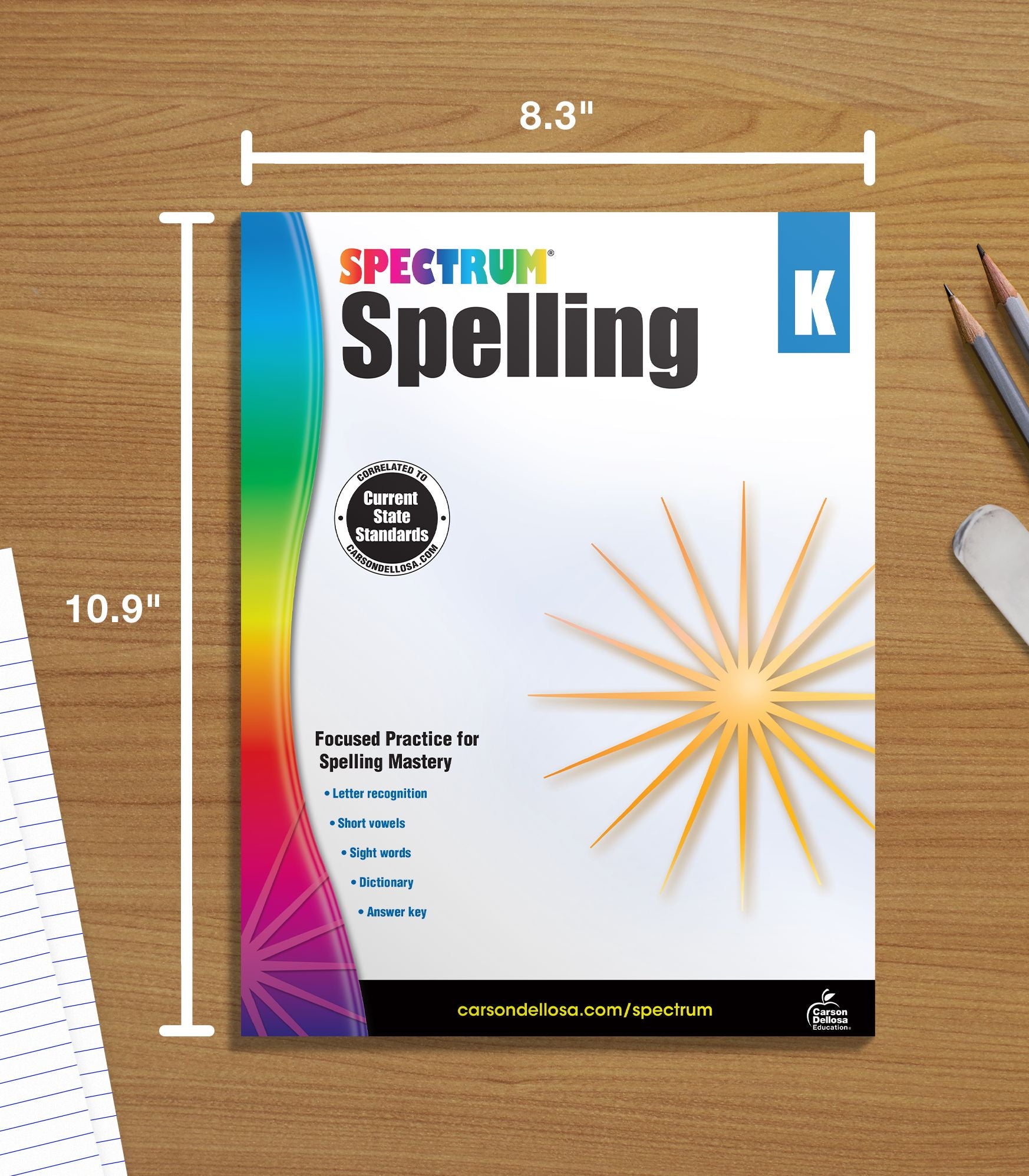 Spectrum Spelling, Grade K