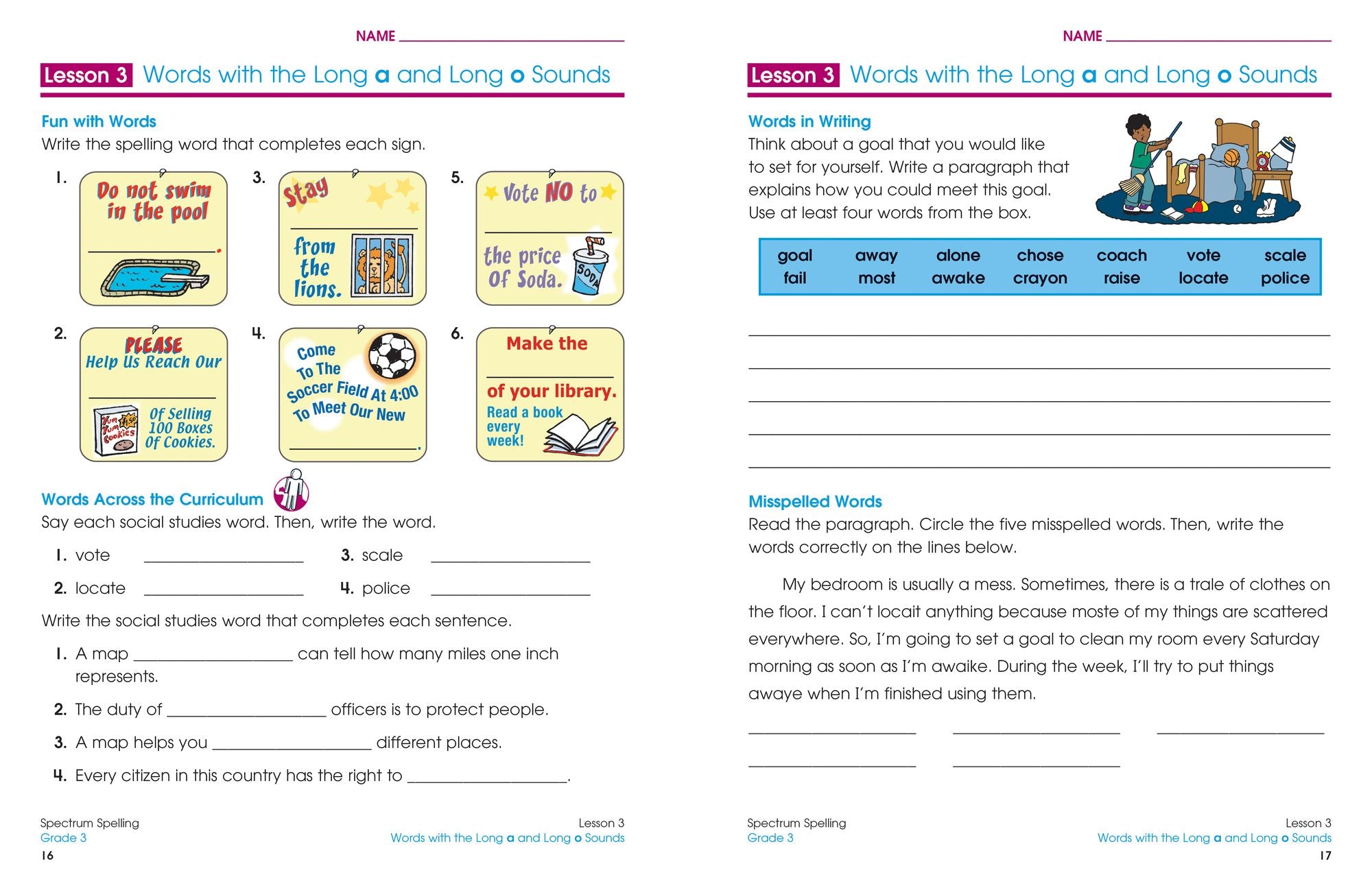 Spectrum Spelling, Grade 3