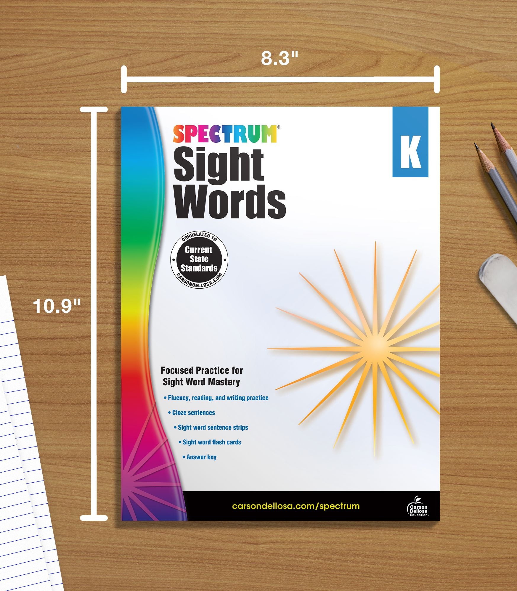 Spectrum Sight Words, Grade K