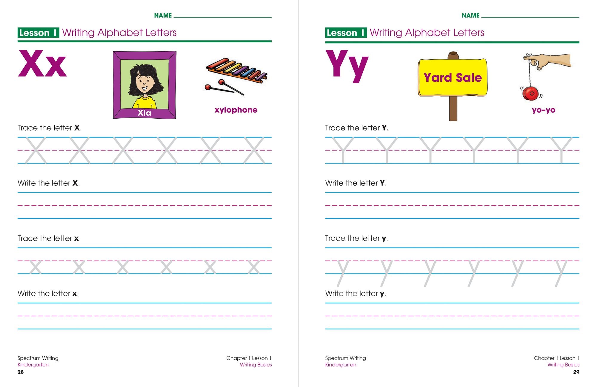 Spectrum Writing, Grade K