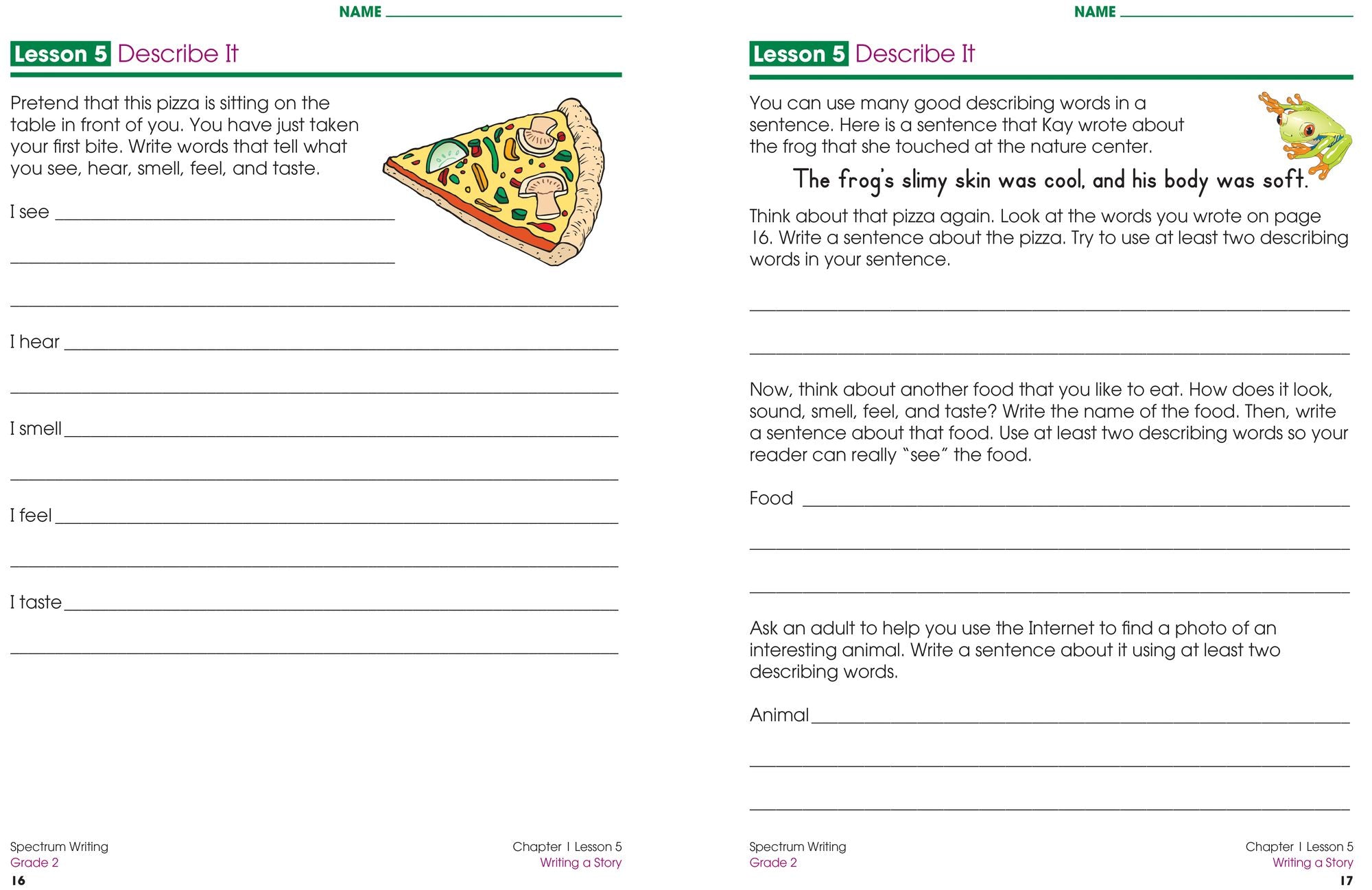 Spectrum Writing, Grade 2
