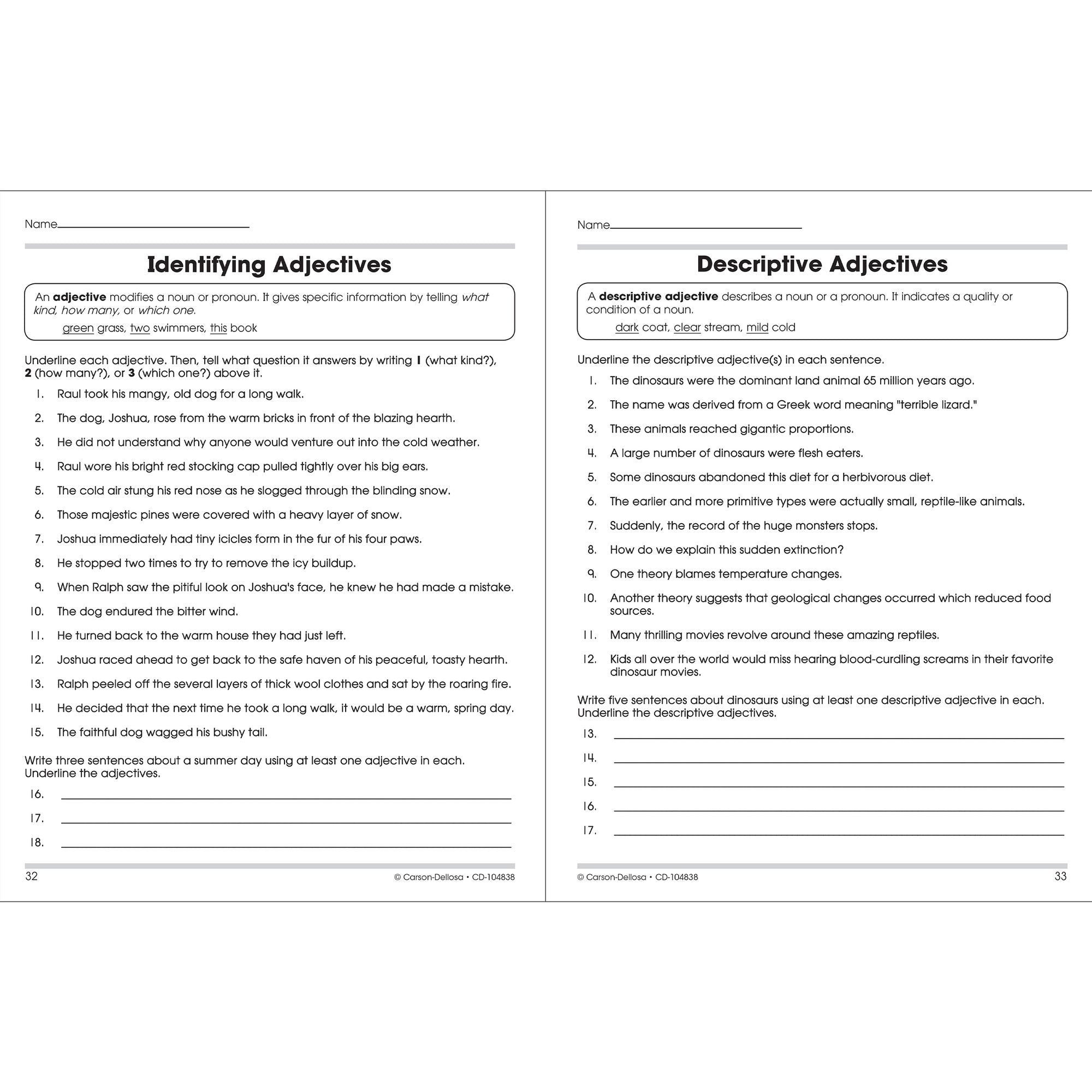 Grammar, Grades 7 - 8