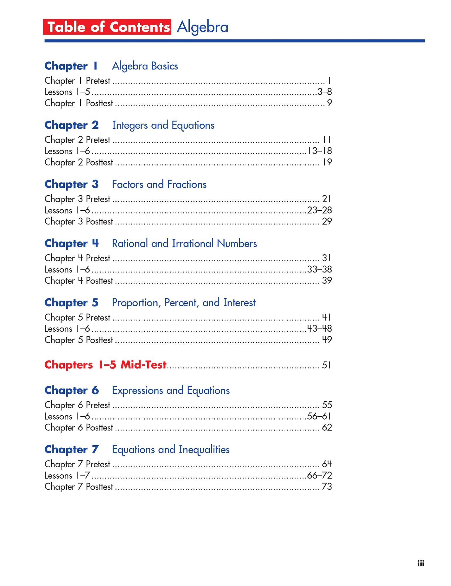 Spectrum Algebra, Grades 6-8