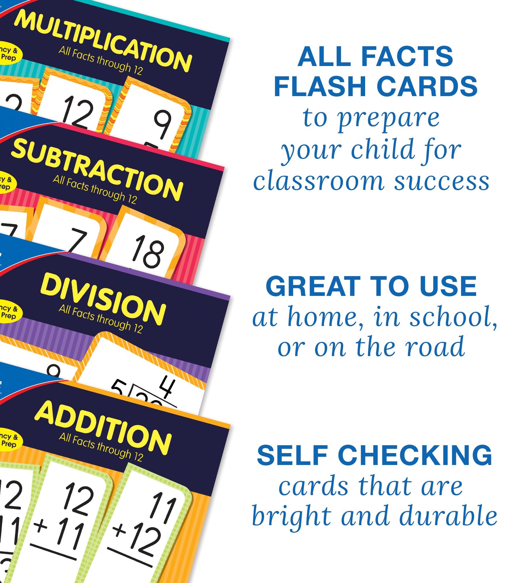 Multiplication All Facts through 12 Flash Cards