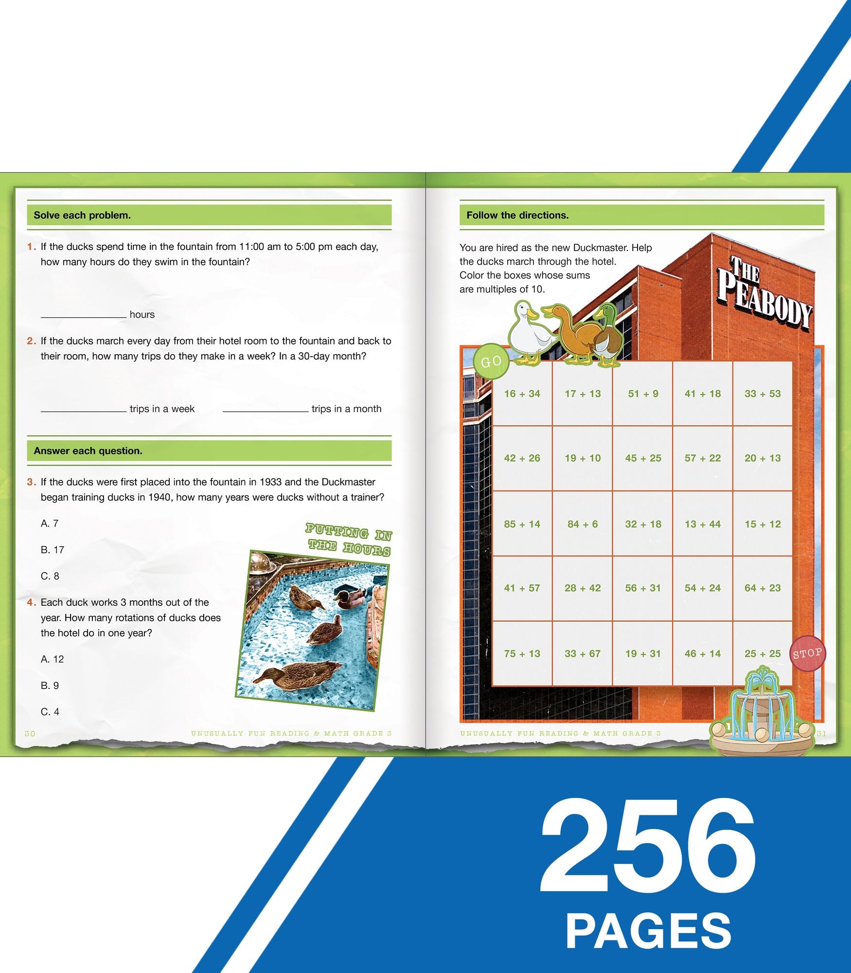 Unusually Fun Reading & Math Workbook, Grade 3: Seriously Fun Topics to Teach Seriously Important Skills