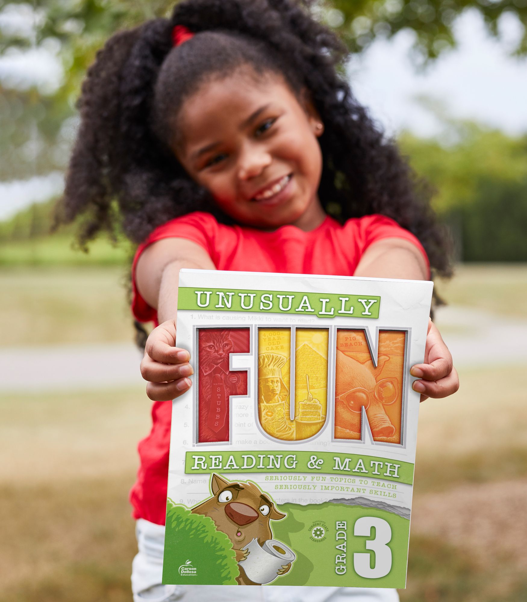 Unusually Fun Reading & Math Workbook, Grade 3: Seriously Fun Topics to Teach Seriously Important Skills