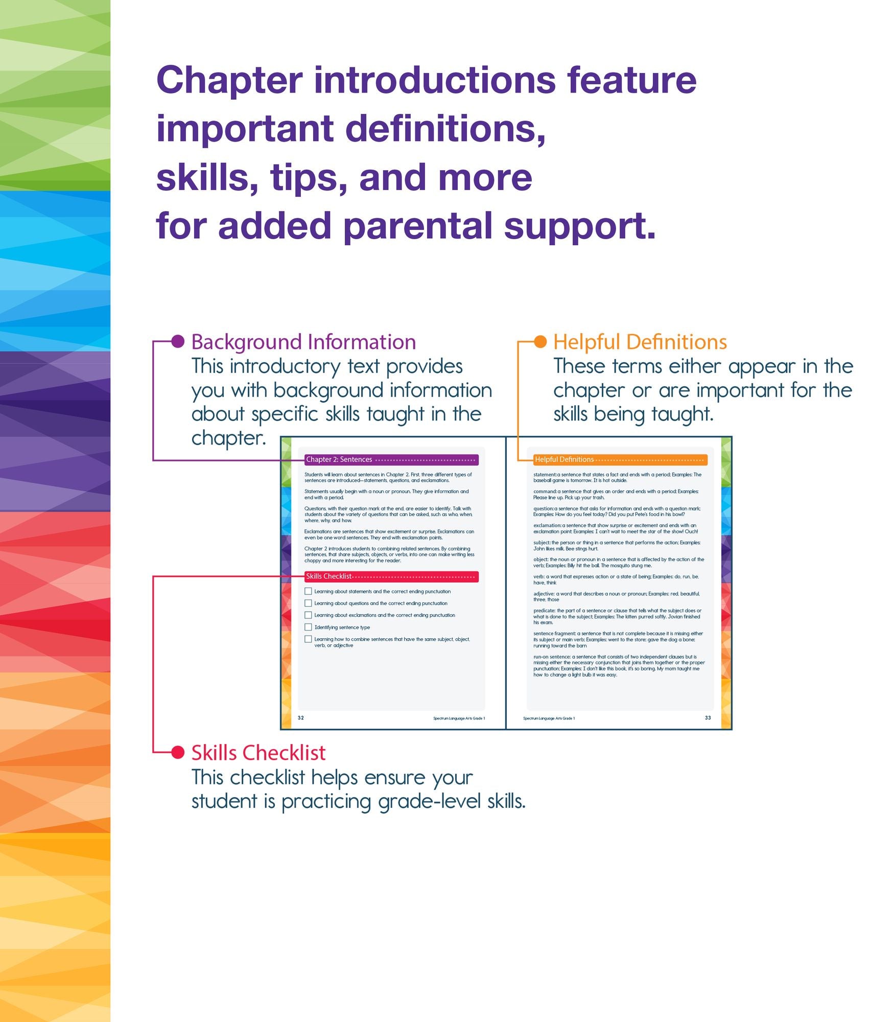 Spectrum Language Arts Workbook, Grade 1