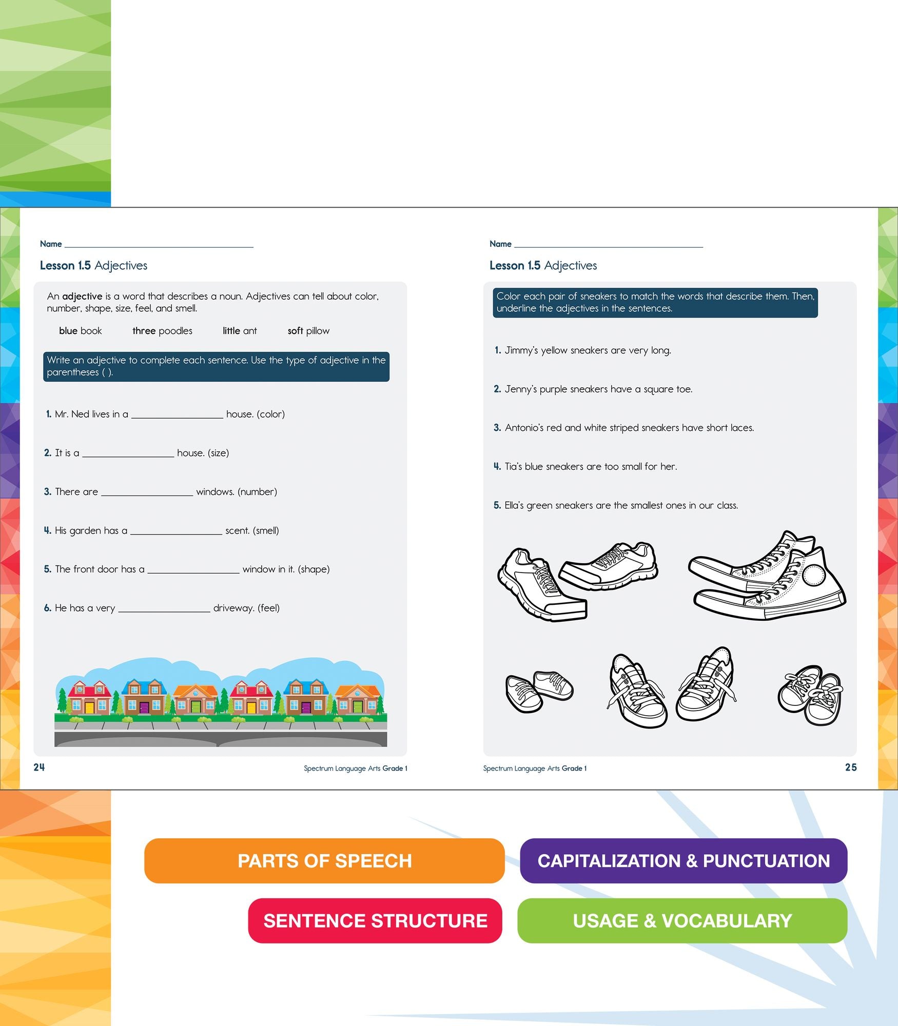 Spectrum Language Arts Workbook, Grade 1