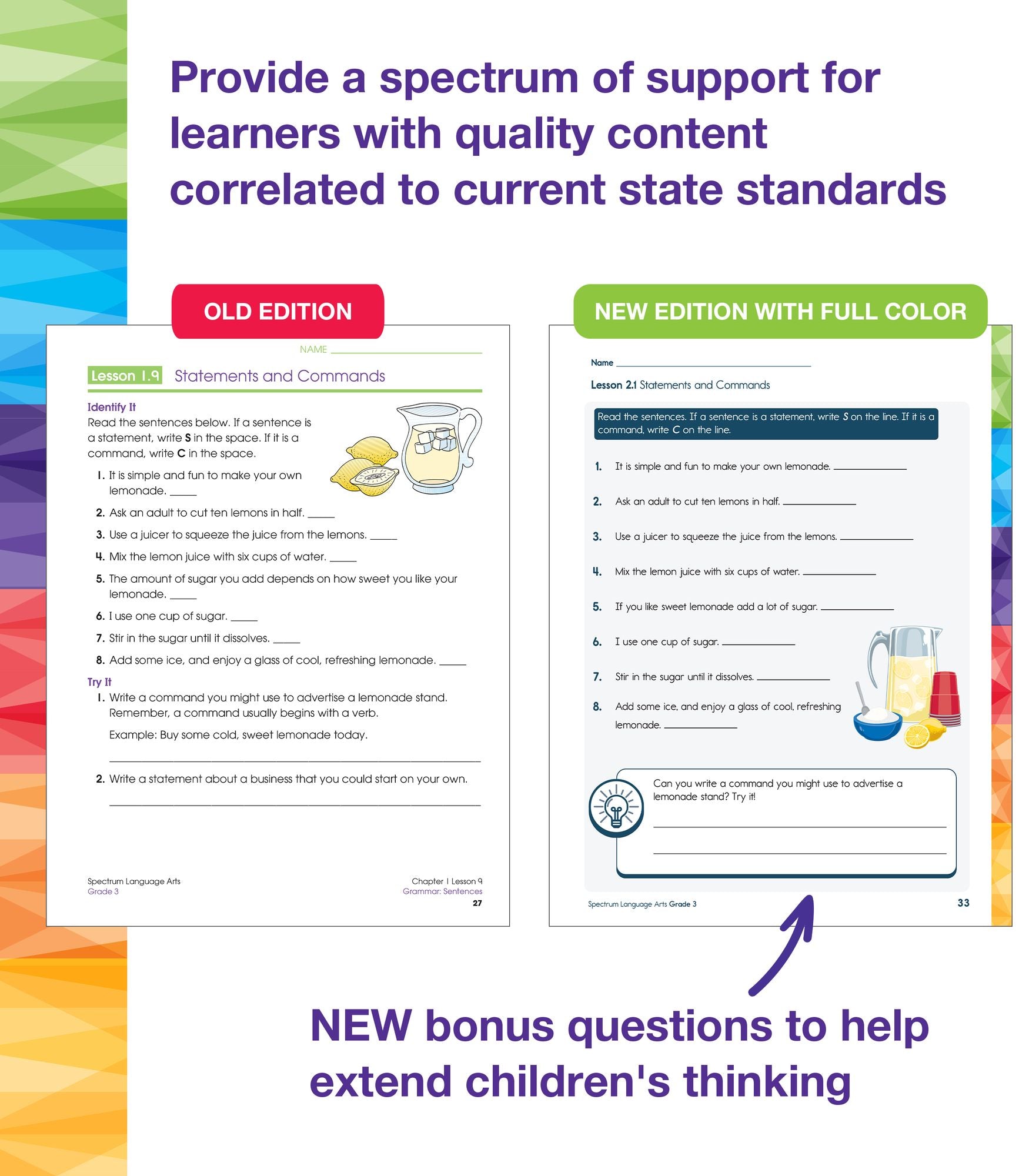 Spectrum Language Arts Workbook, Grade 3