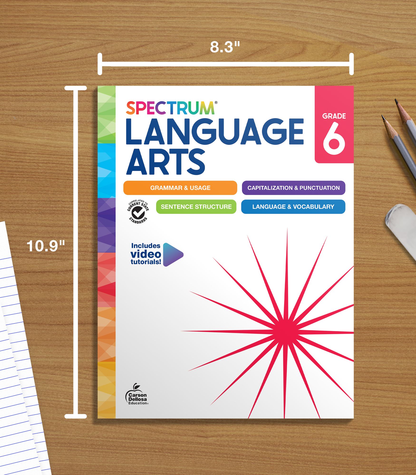 Spectrum Language Arts Workbook, Grade 6