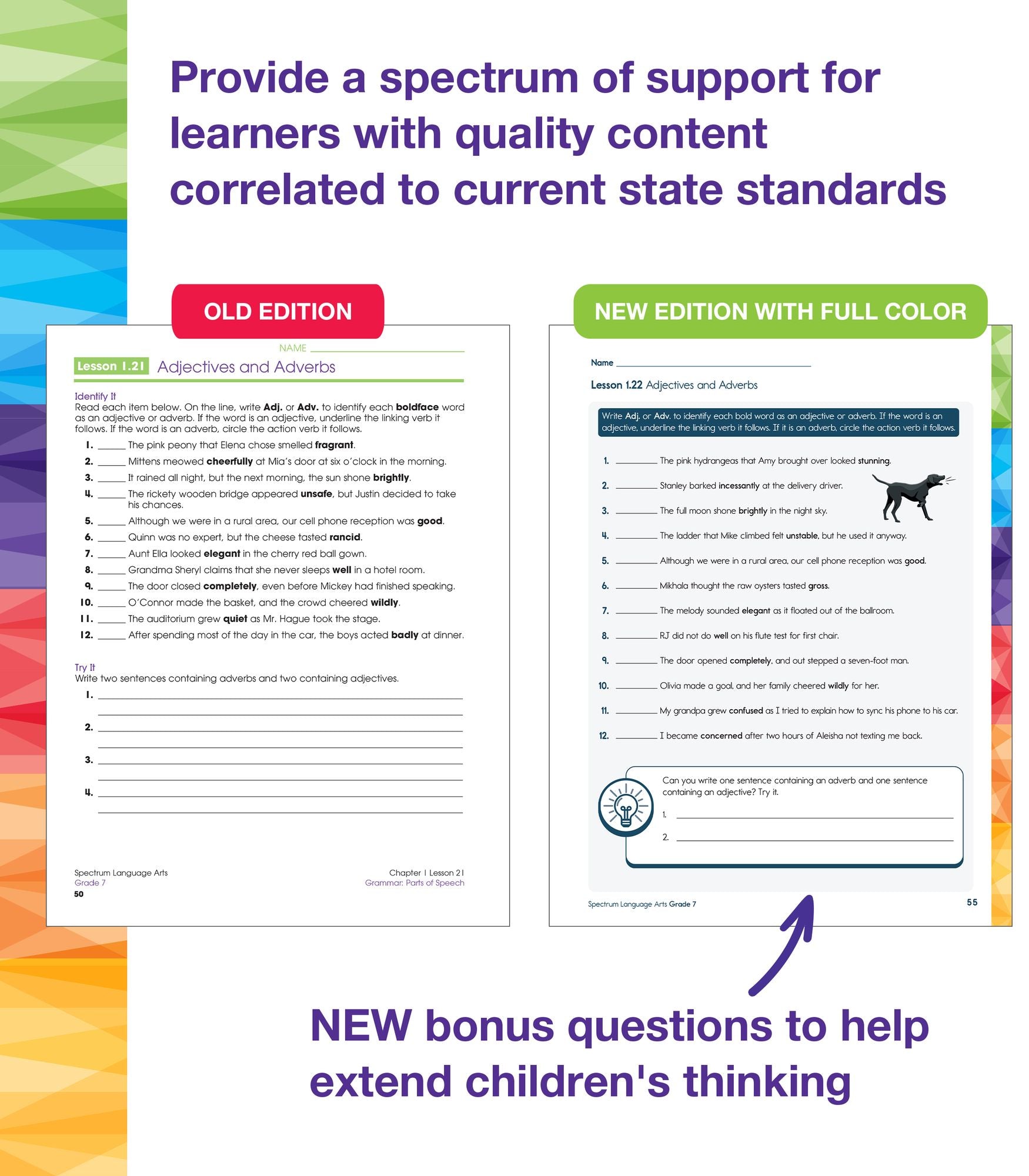 Spectrum Language Arts Workbook, Grade 7