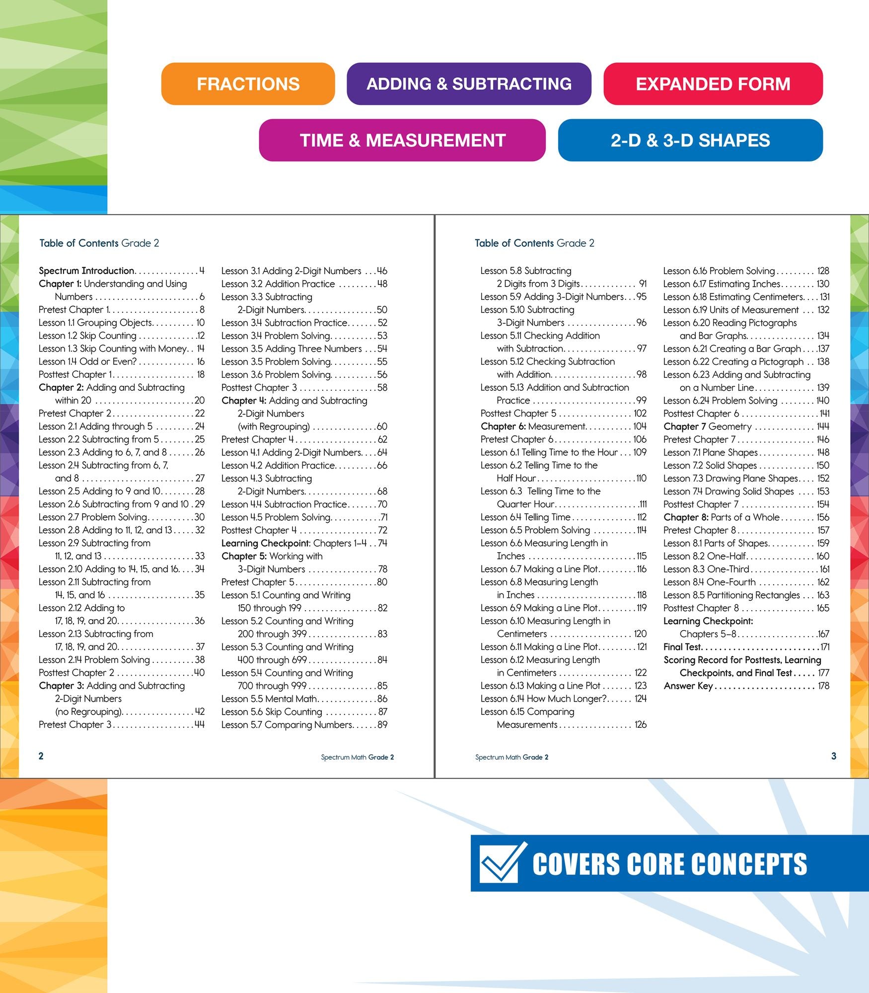 Spectrum Math Workbook, Grade 2