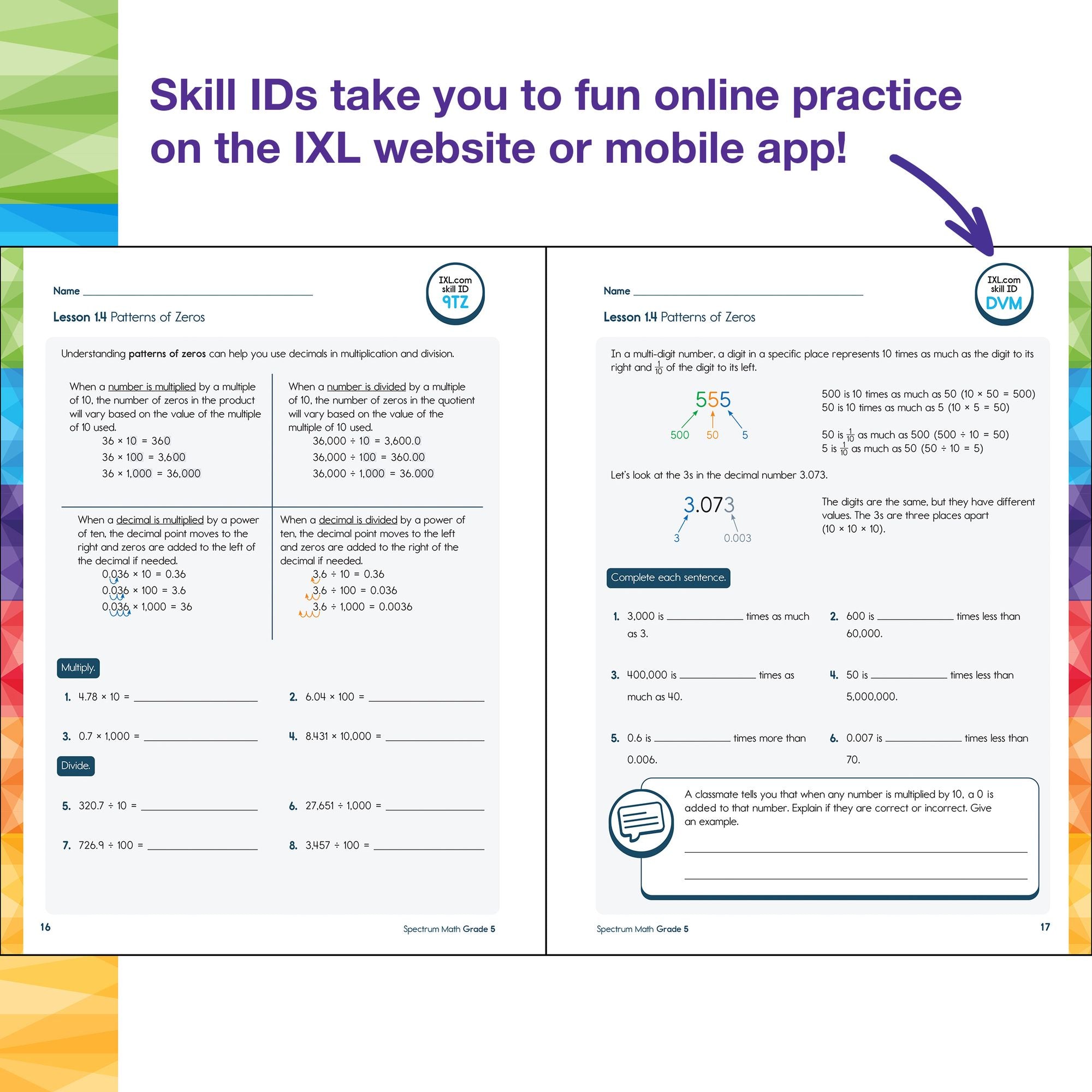 Spectrum Math Workbook, Grade 5
