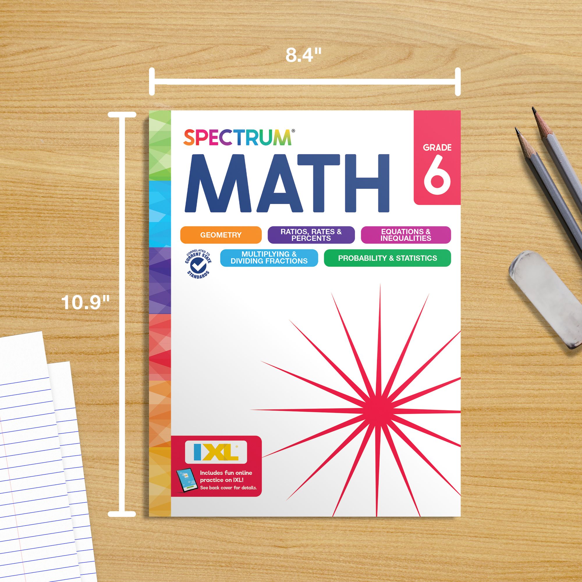 Spectrum Math Workbook, Grade 6