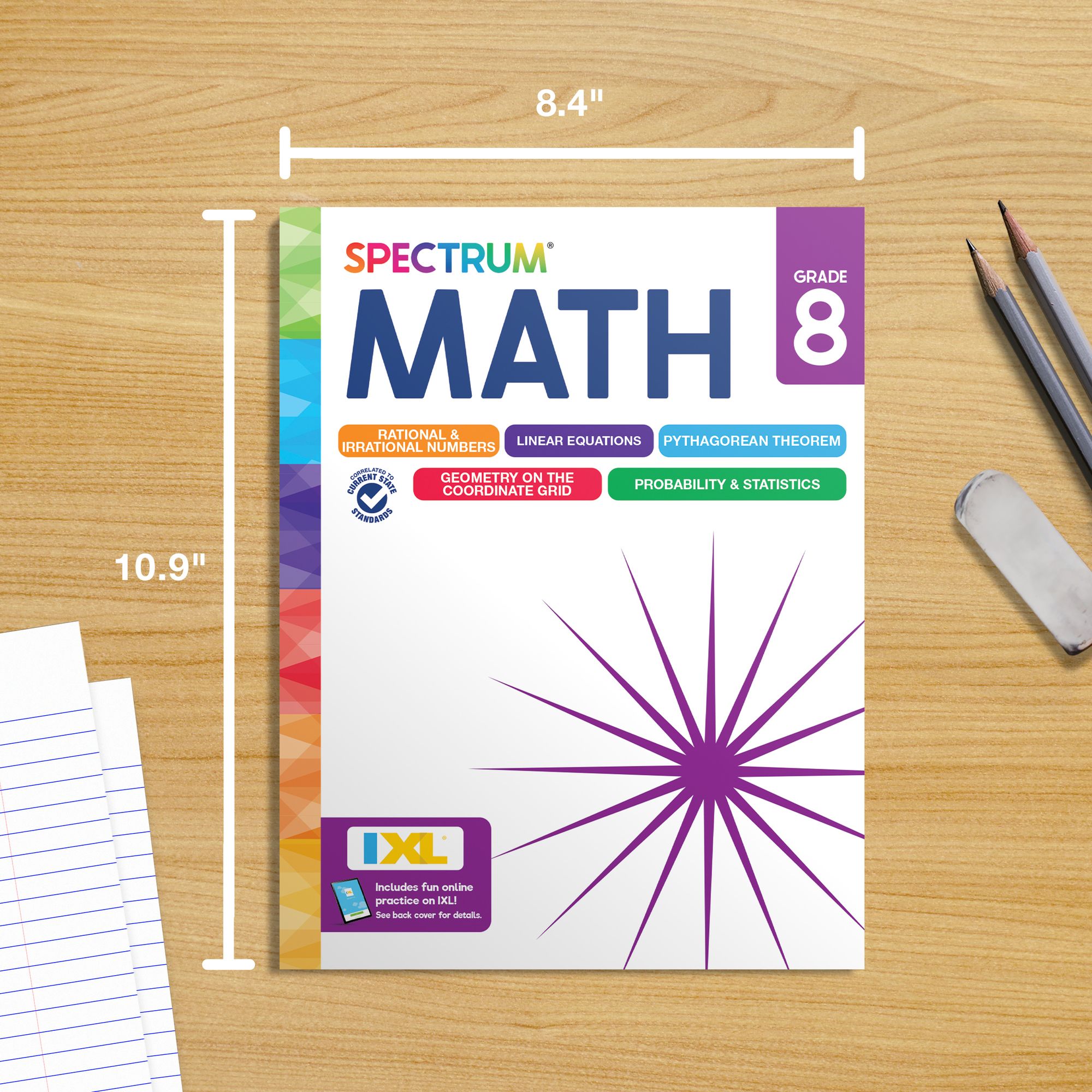 Spectrum Math Workbook, Grade 8