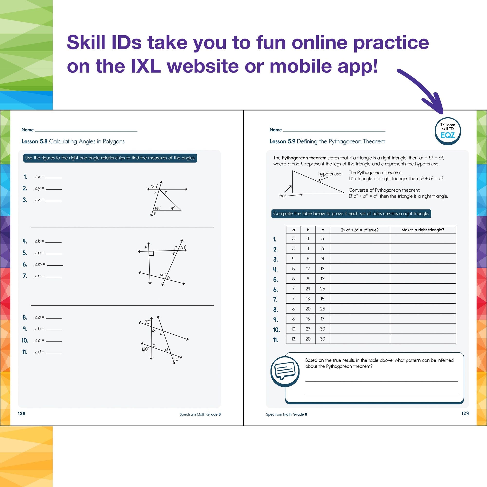 Spectrum Math Workbook, Grade 8