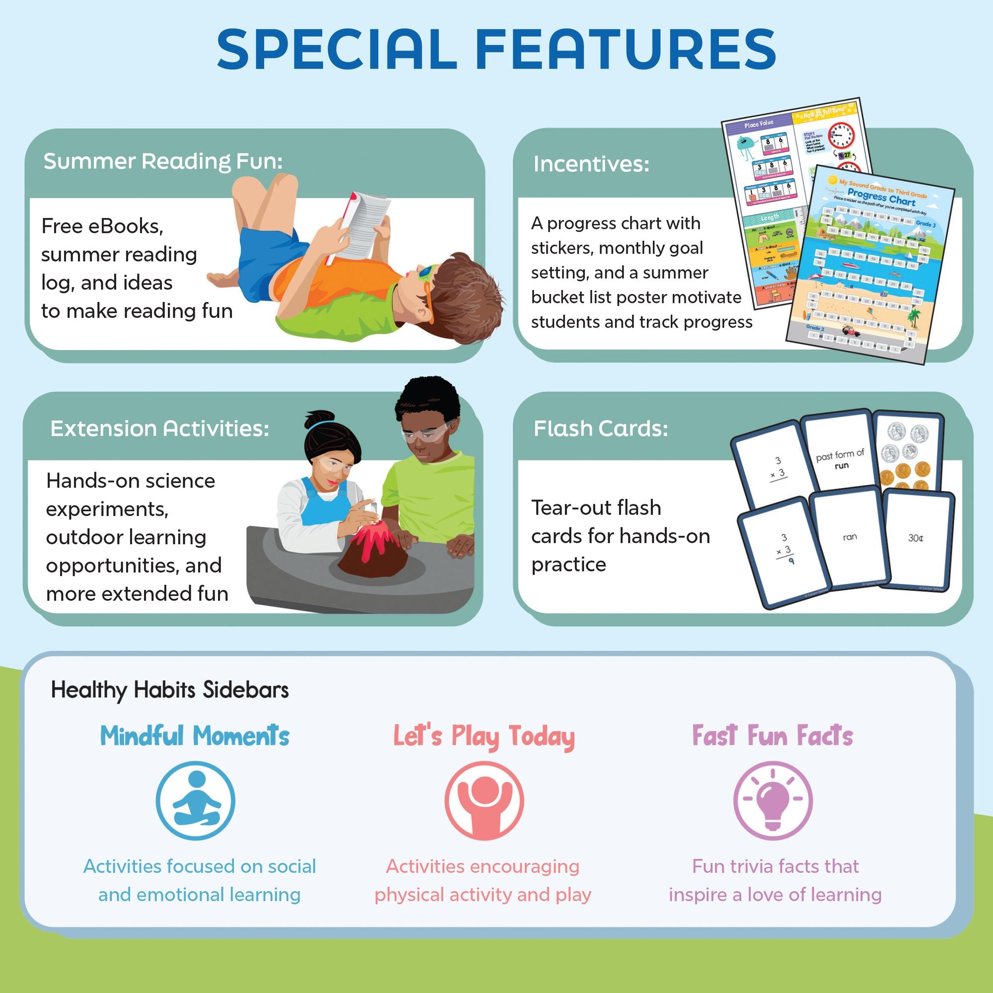 Summer Bridge Activities, Grades 2 - 3