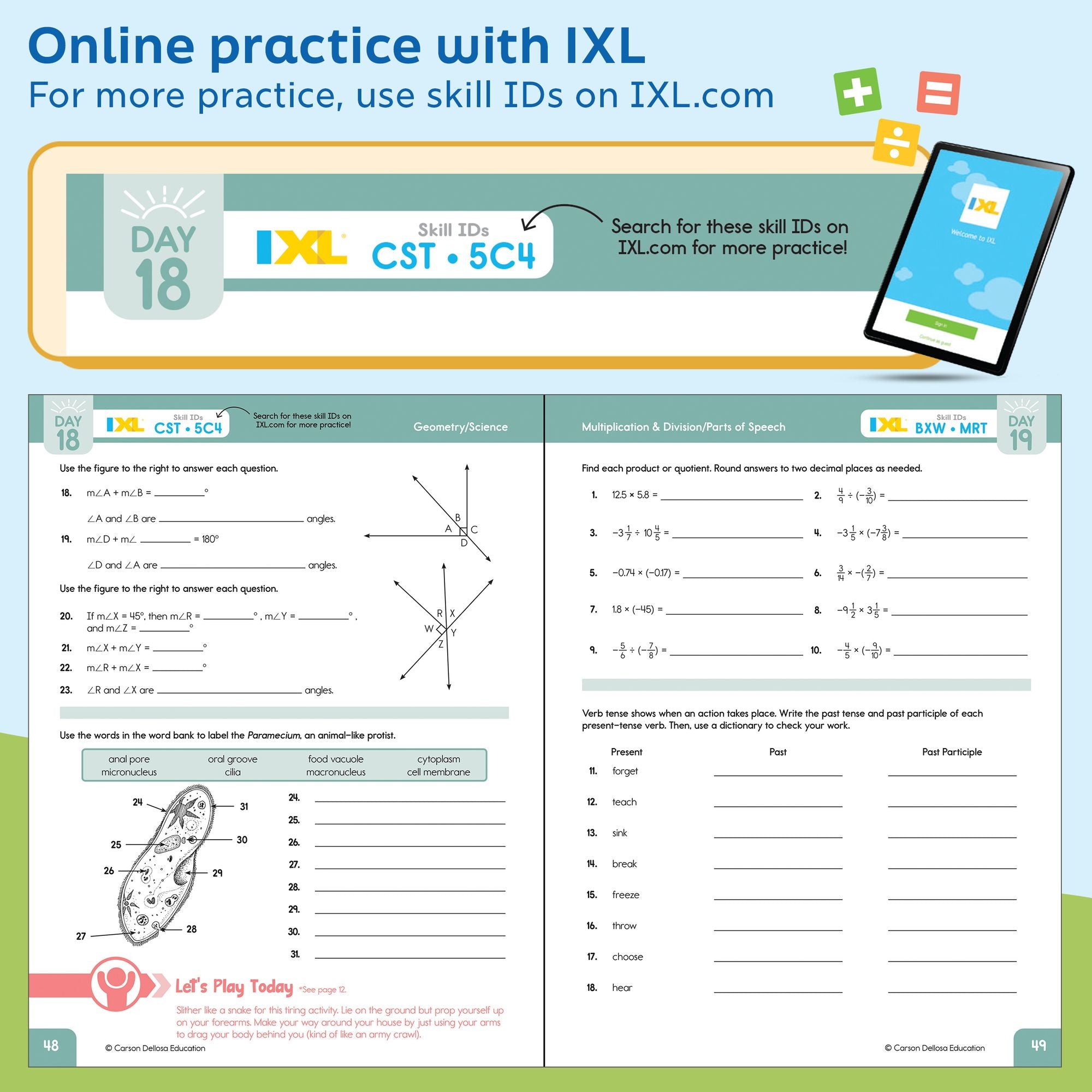 Summer Bridge Activities, Grades 7 - 8