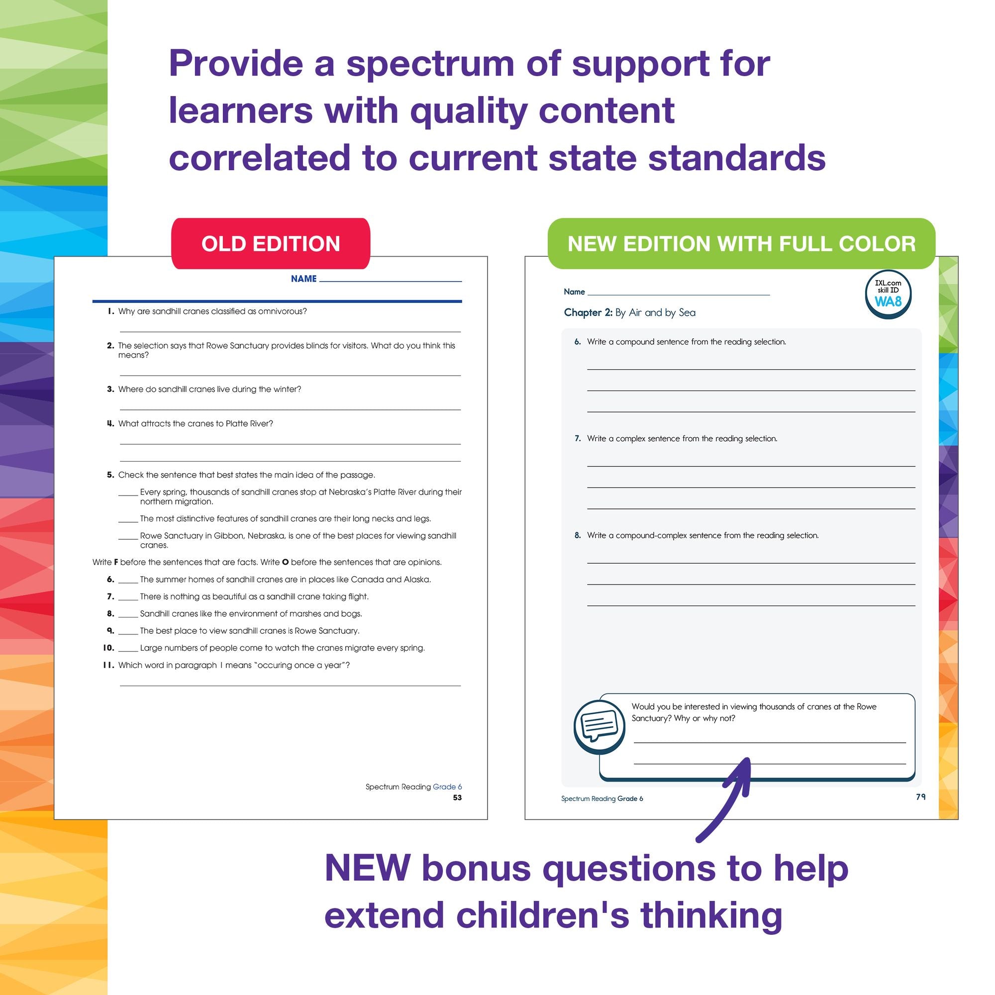 Spectrum Reading Workbook, Grade 6