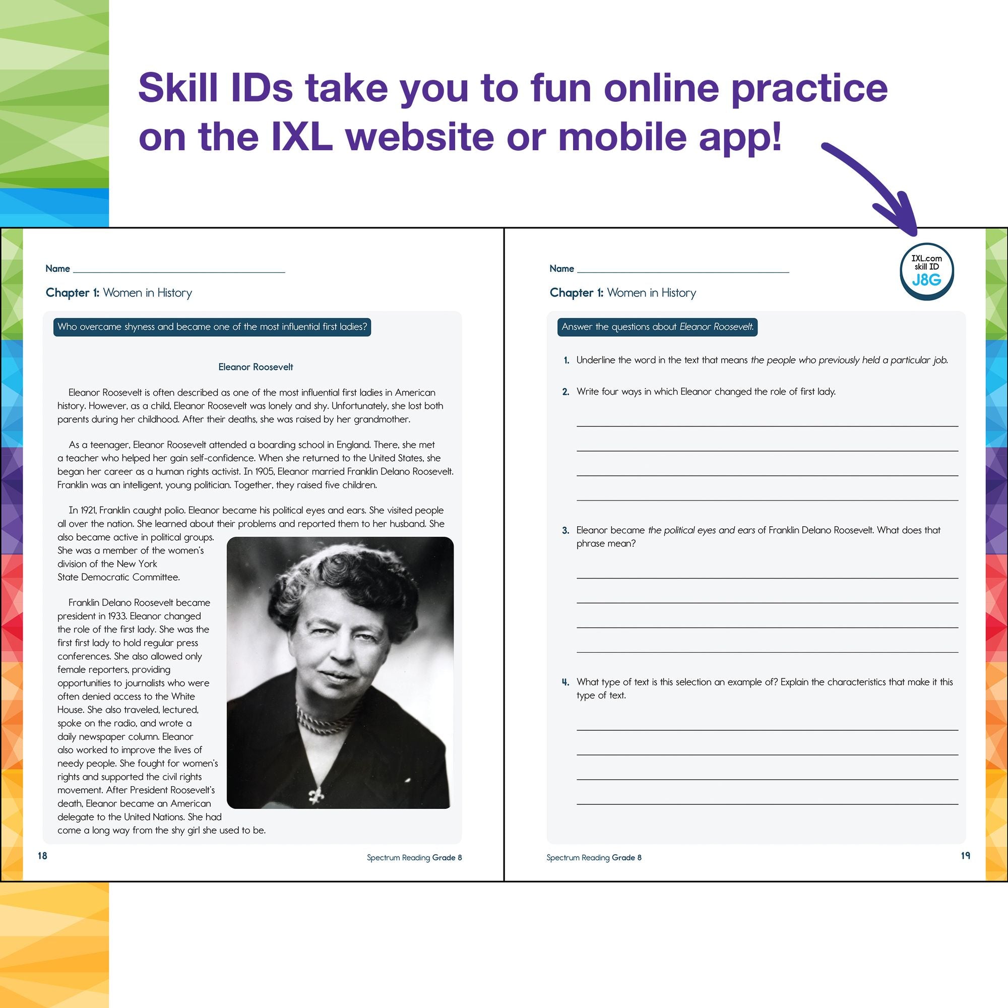 Spectrum Reading Workbook, Grade 8