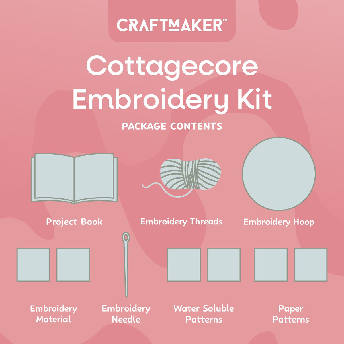 Craft Maker Cottagecore Embroidery Kit